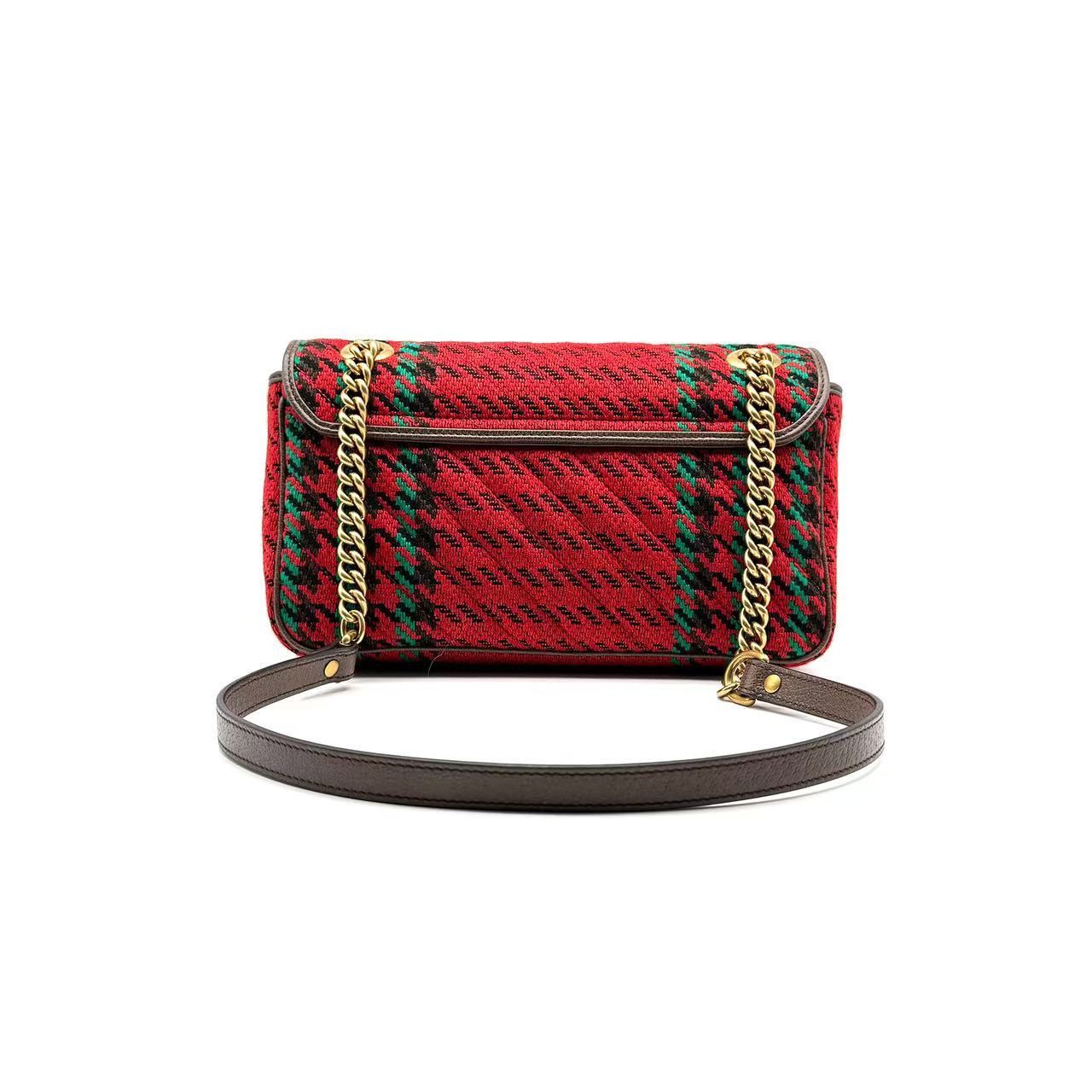 Gucci Gucci GG Marmont Small Houndstooth Shoulder Bag Size ONE SIZE - 2 Thumbnail