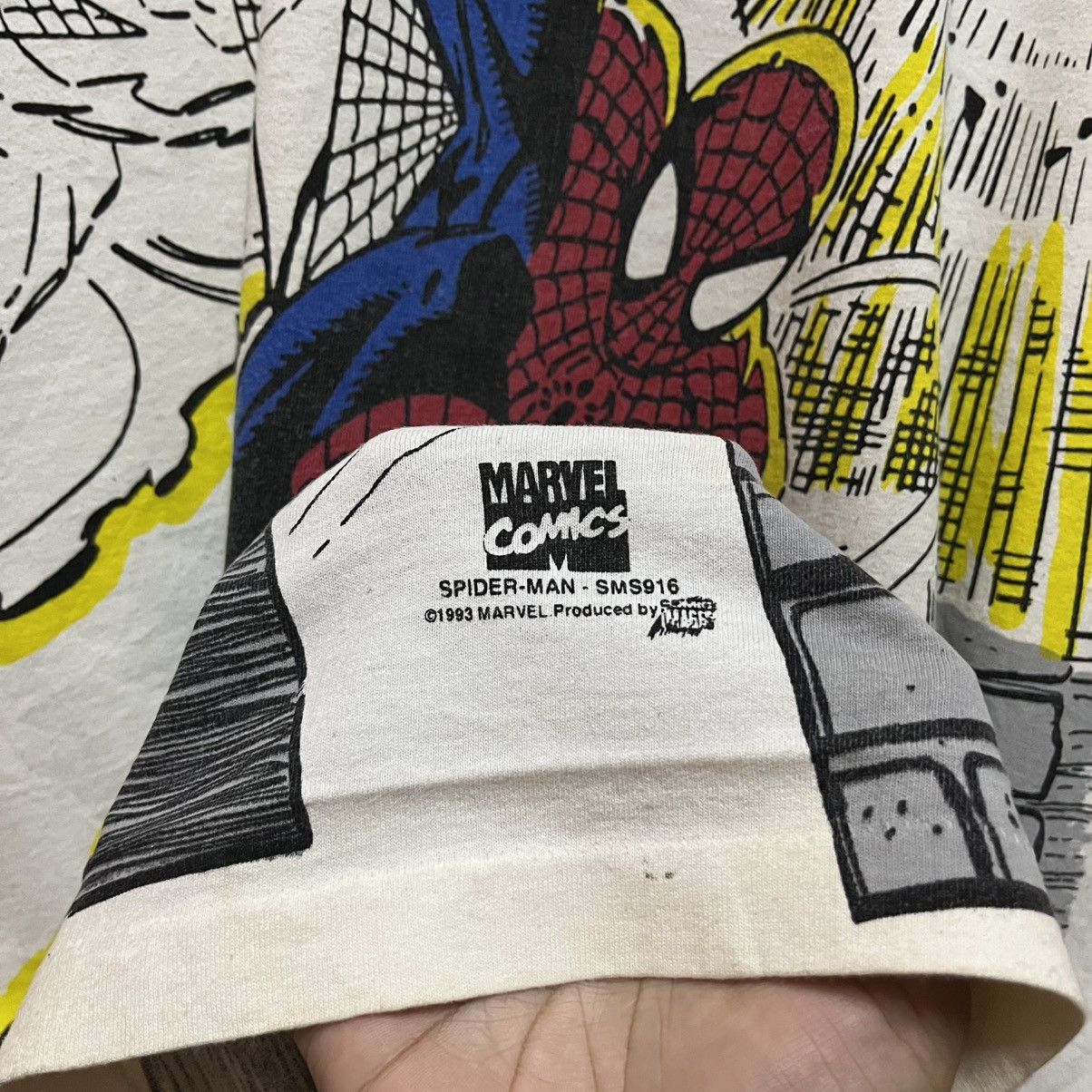 Marvel Comics Vintage 1993 Spider-Man Marvel Comics All Over Print Size US XL / EU 56 / 4 - 9 Thumbnail