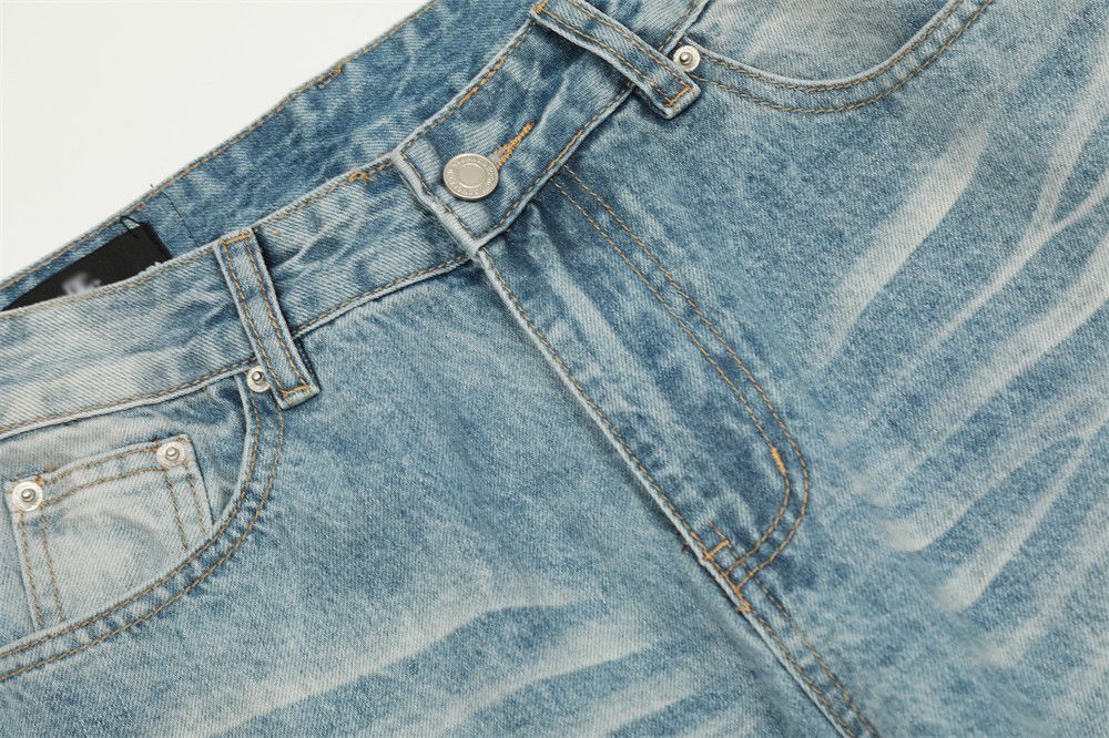 Japanese Brand × Jean Men's high street punk retro distressed gradient loose jeans Size US 32 / EU 48 - 5 Thumbnail