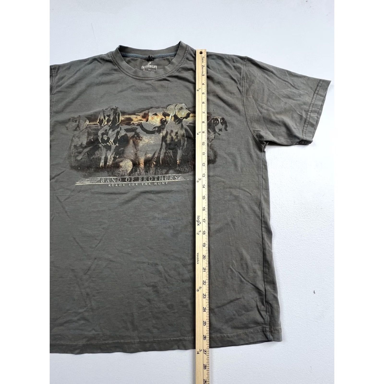 Alife Outdoor Life Shirt Mens M Gray Band Of Brothers Hunting Dog Graphic Tee Size US M / EU 48-50 / 2 - 6 Thumbnail
