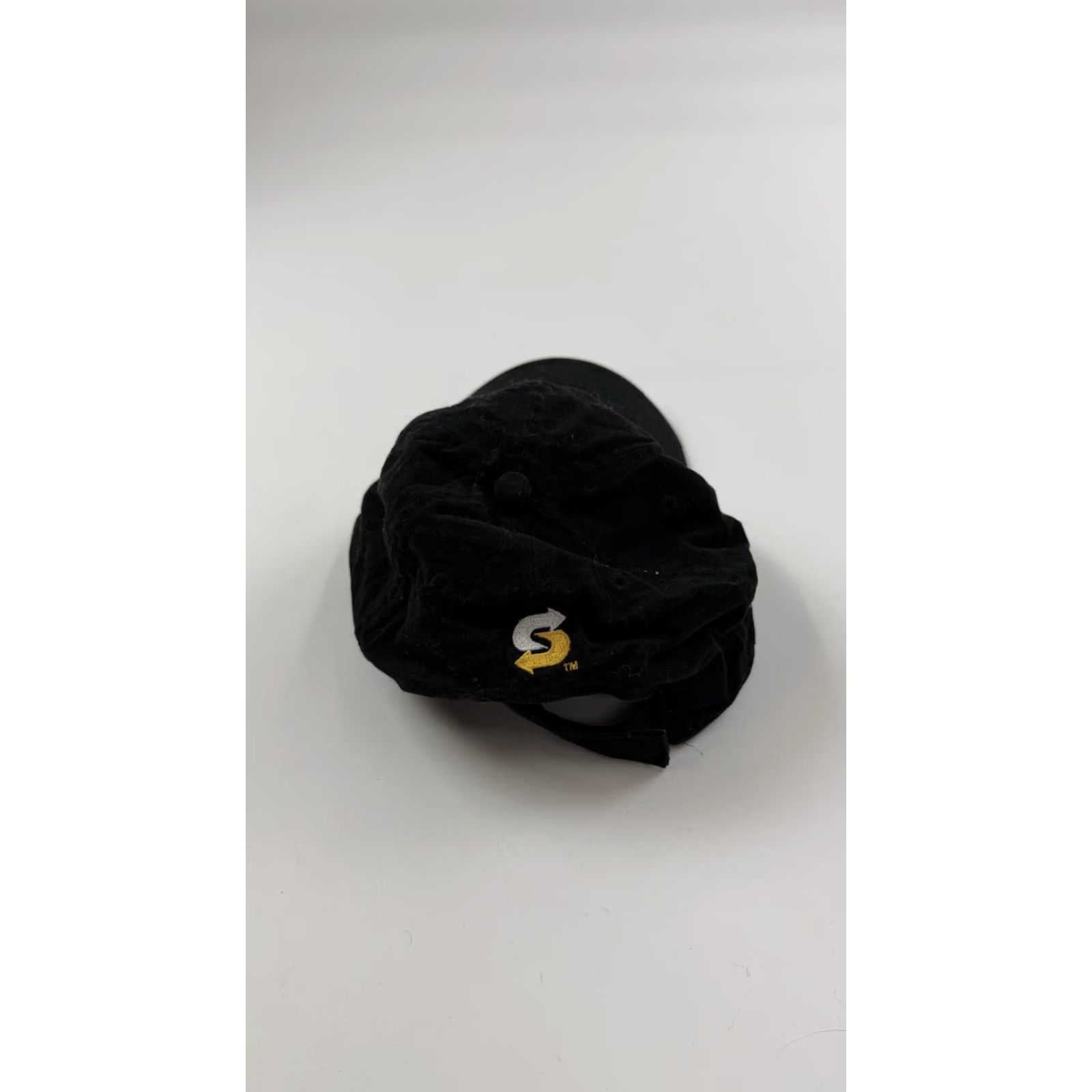 Logo 7 VINTAGE Subway Hat Cap Strap Back Black Fresh Embroidered Logo Sandwich Promo Mens Size ONE SIZE - 2 Thumbnail