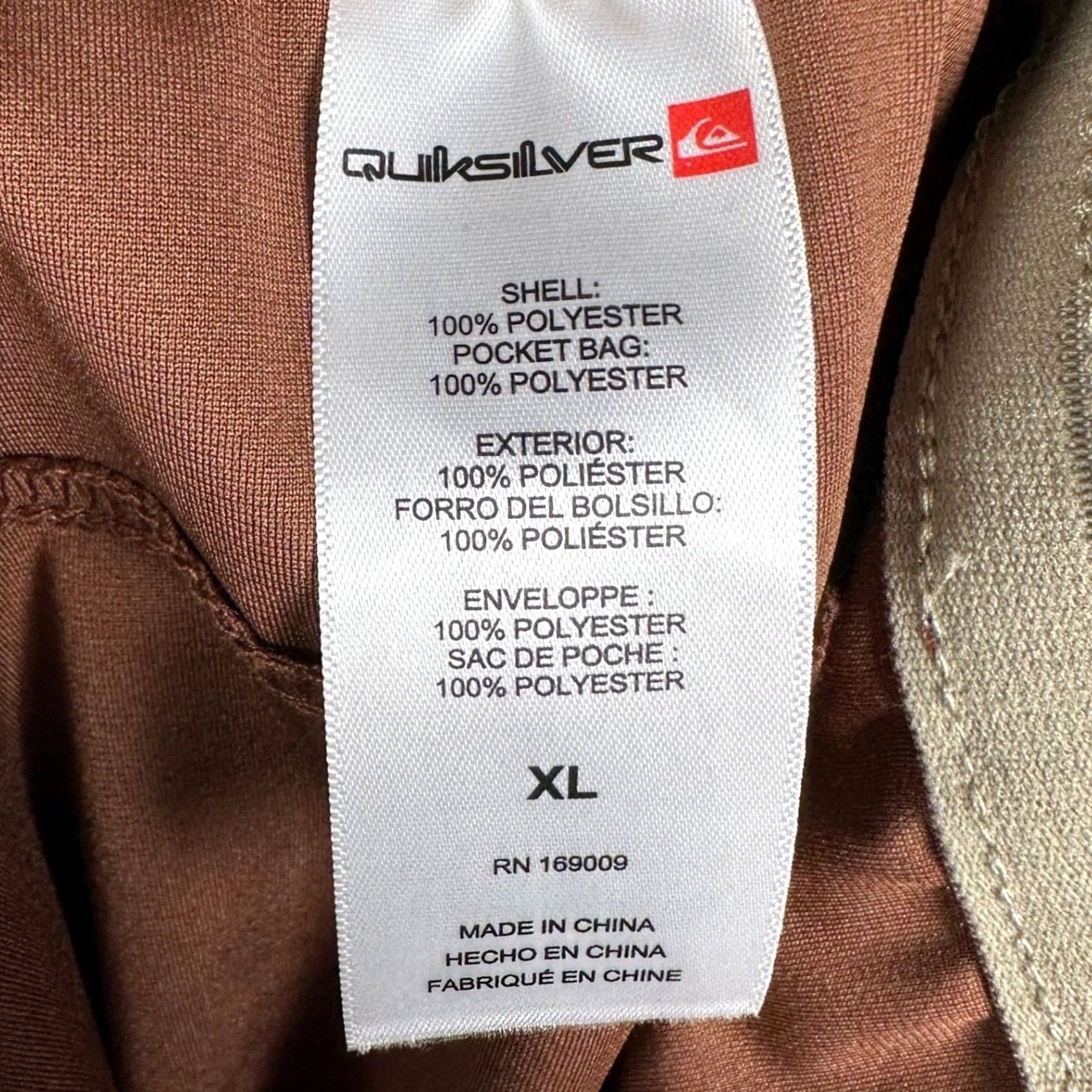 Quiksilver Quiksilver Shorts Mens XL 7 Inseam Brown 4-Way Stretch Moisture Wicking Drawstring Pockets Athletic Summer Activewear Casual Men XL Brown Size US 36 / EU 52 - 5 Thumbnail