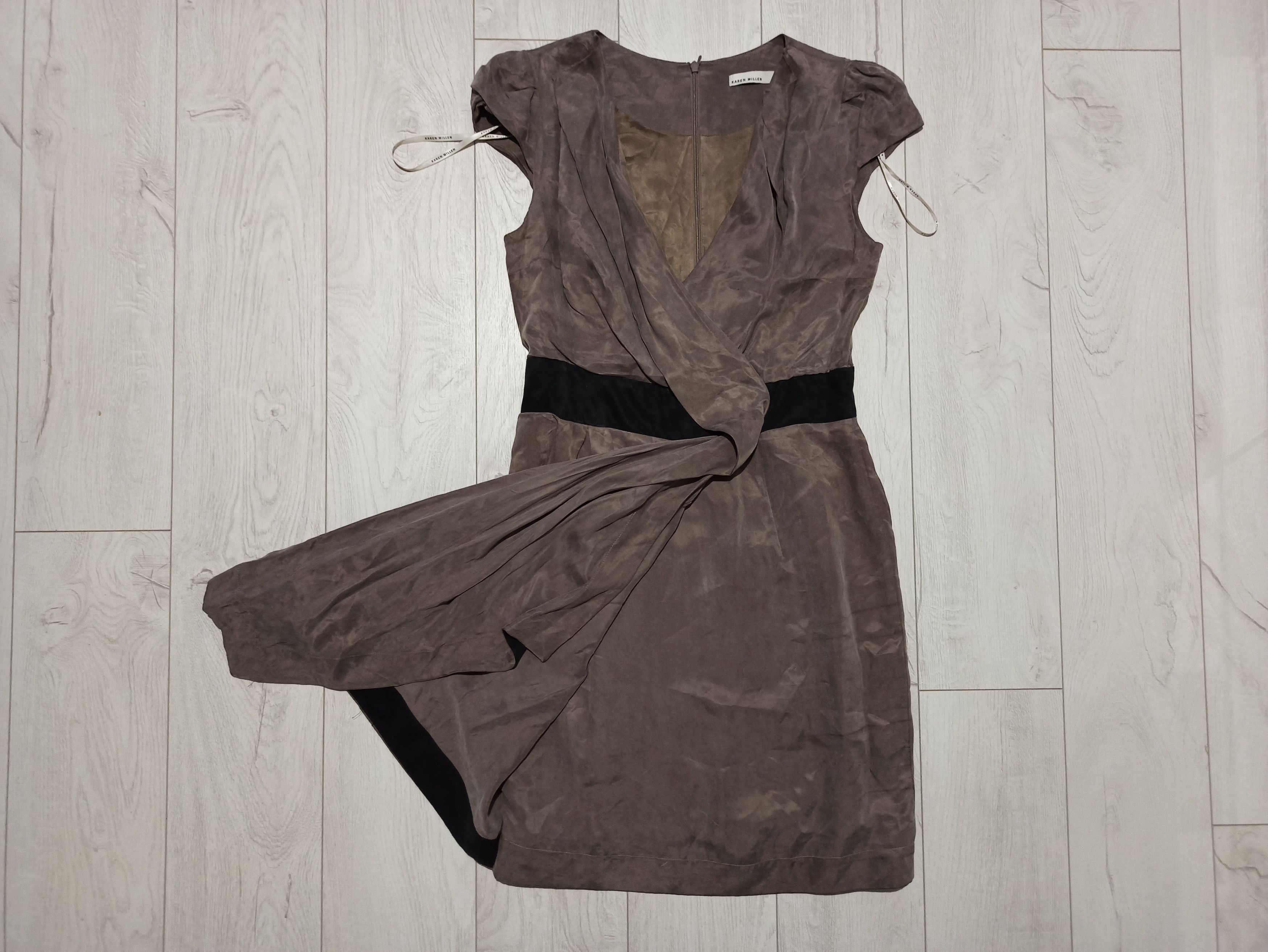 Karen Millen Karen Millen Cupro Drpped Dress Size M / US 6-8 / IT 42-44 - 5 Thumbnail
