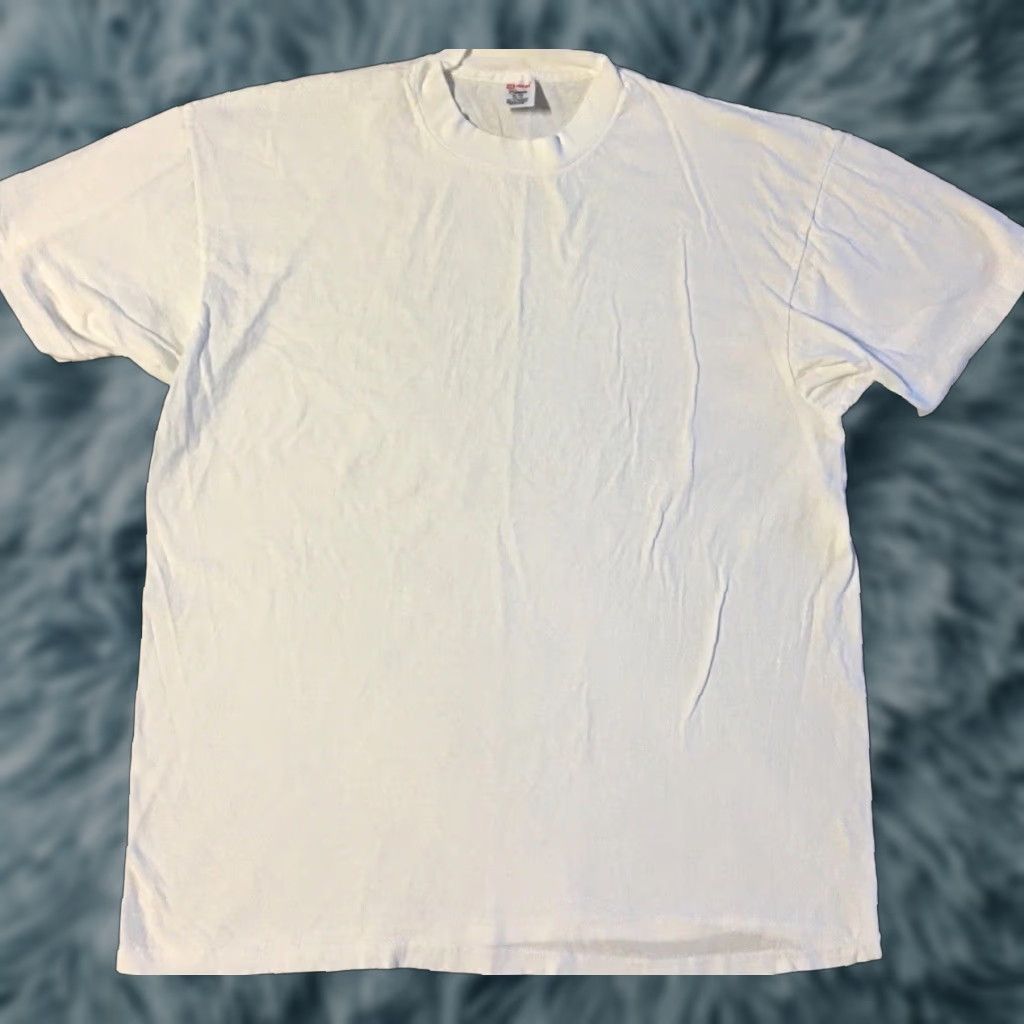 Hanes VINTAGE Hanes Faded Shirt M 90s Grunge Biker Punk Skate Surf Trucker Track PE California 80s 90s USA Logo Distressed Blank Single Stitch Mens Shirt Size US M / EU 48-50 / 2 - 1 Thumbnail