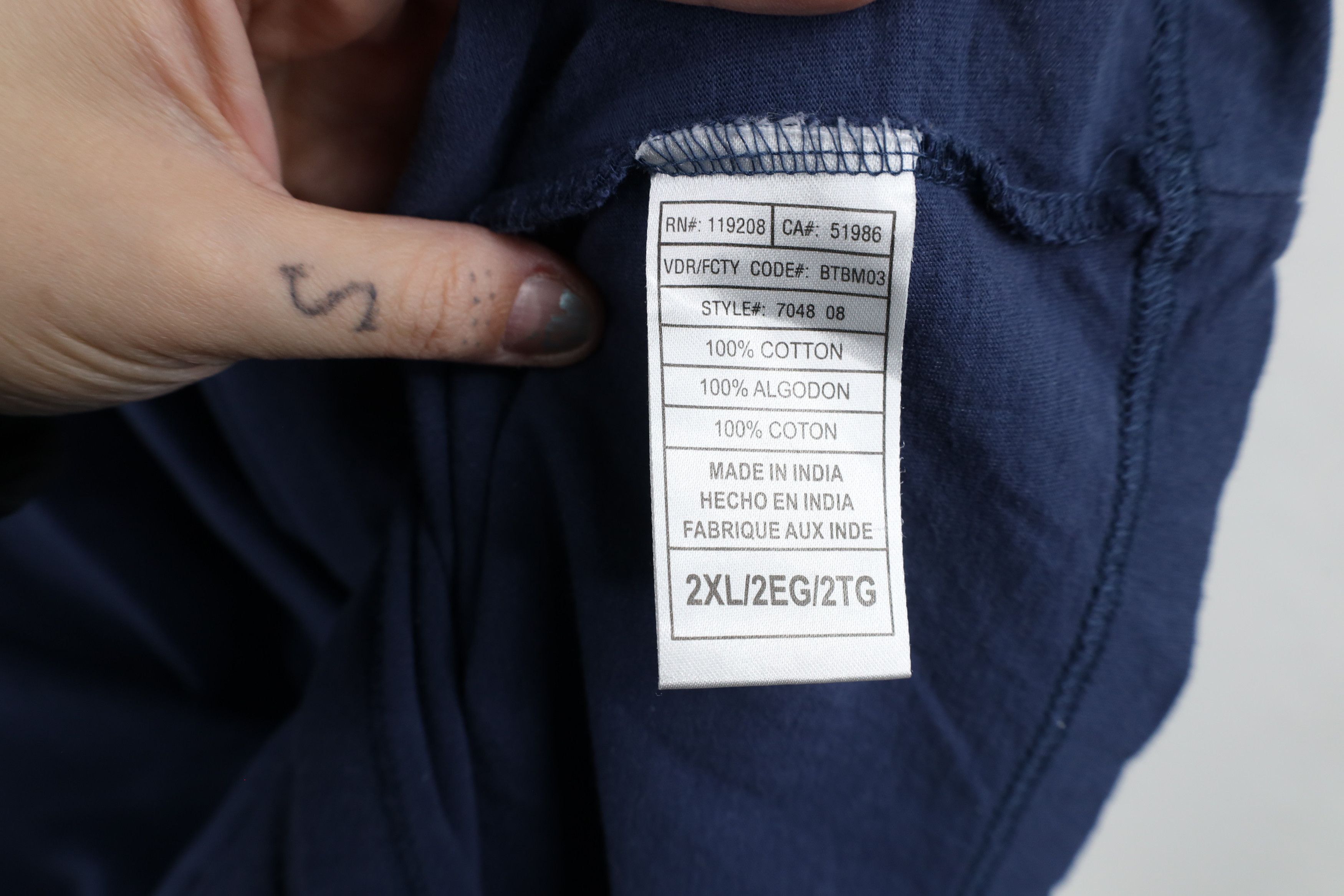 Reebok × Vintage Vintage Reebok Hockey Layered Long Sleeve T-Shirt Blue Size US XXL / EU 58 / 5 - 11 Thumbnail