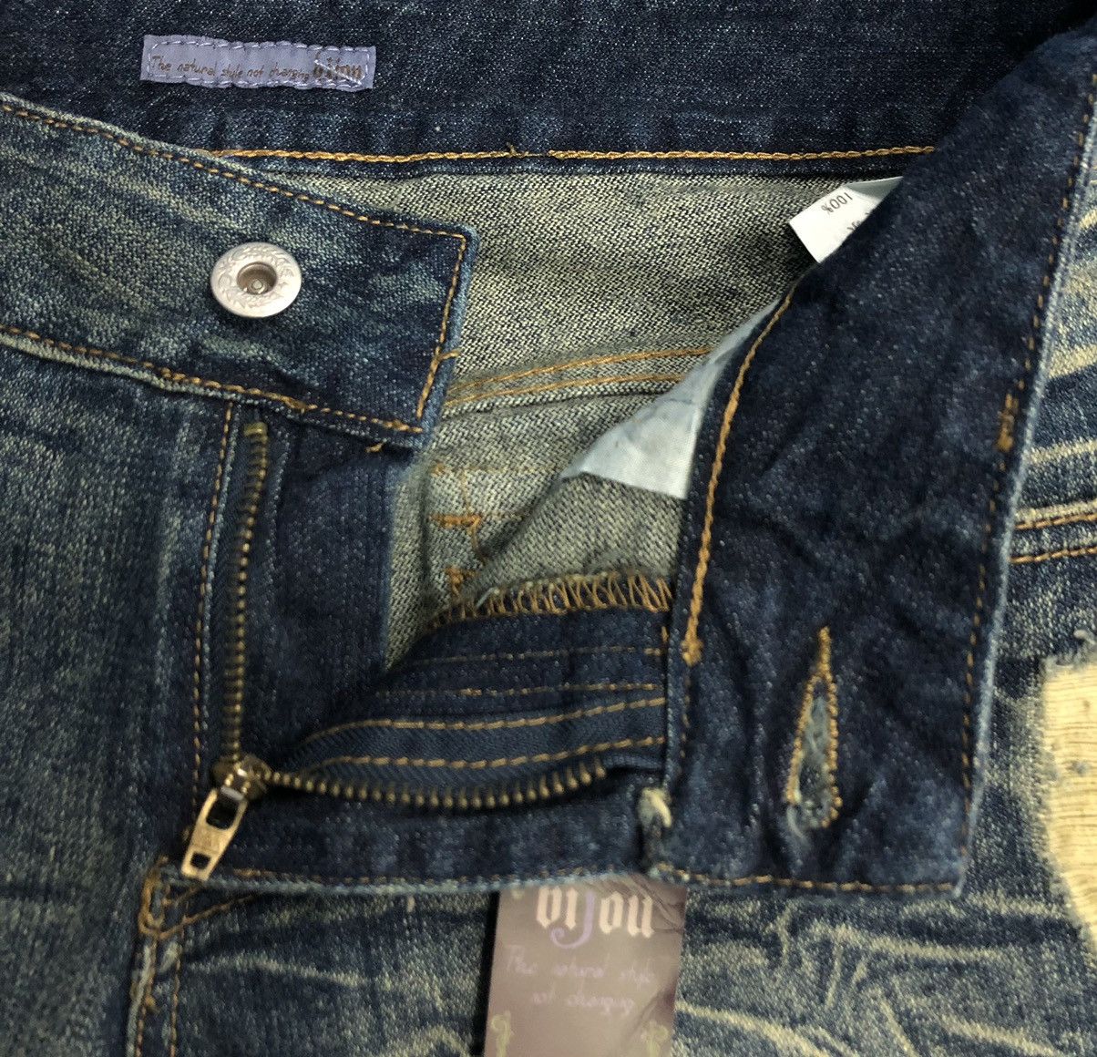 Vintage Vintage Bijou The Natural Style Not Changing Jeans Pants Size 30" / US 8 / IT 44 - 15 Thumbnail