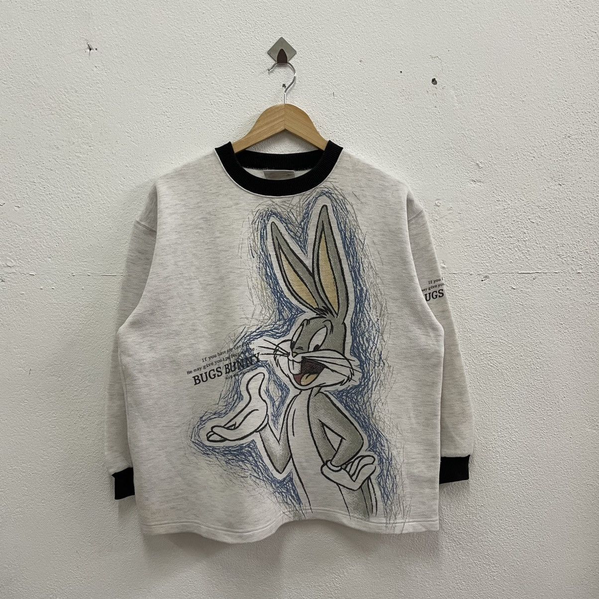 Vintage 🔥Vintage 1996 Bugs Bunny Big Image Promo Sweatshirts Size US M / EU 48-50 / 2 - 1 Thumbnail