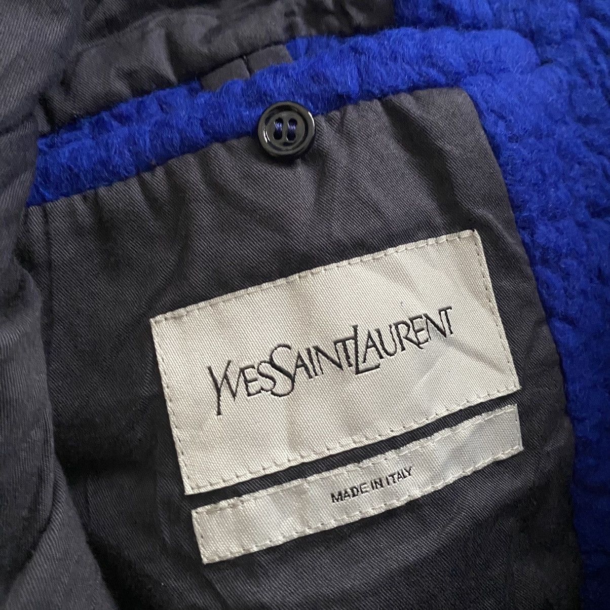 Yves Saint Laurent FW09 Yves Saint Laurent Electric Blue Wool Coat Size US S / EU 44-46 / 1 - 7 Thumbnail