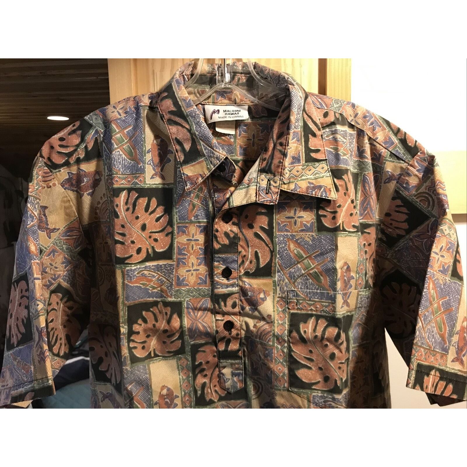 Other Malihini Vintage Men’s L orange Floral Button Hawaiian Shirt Size US L / EU 52-54 / 3 - 2 Thumbnail