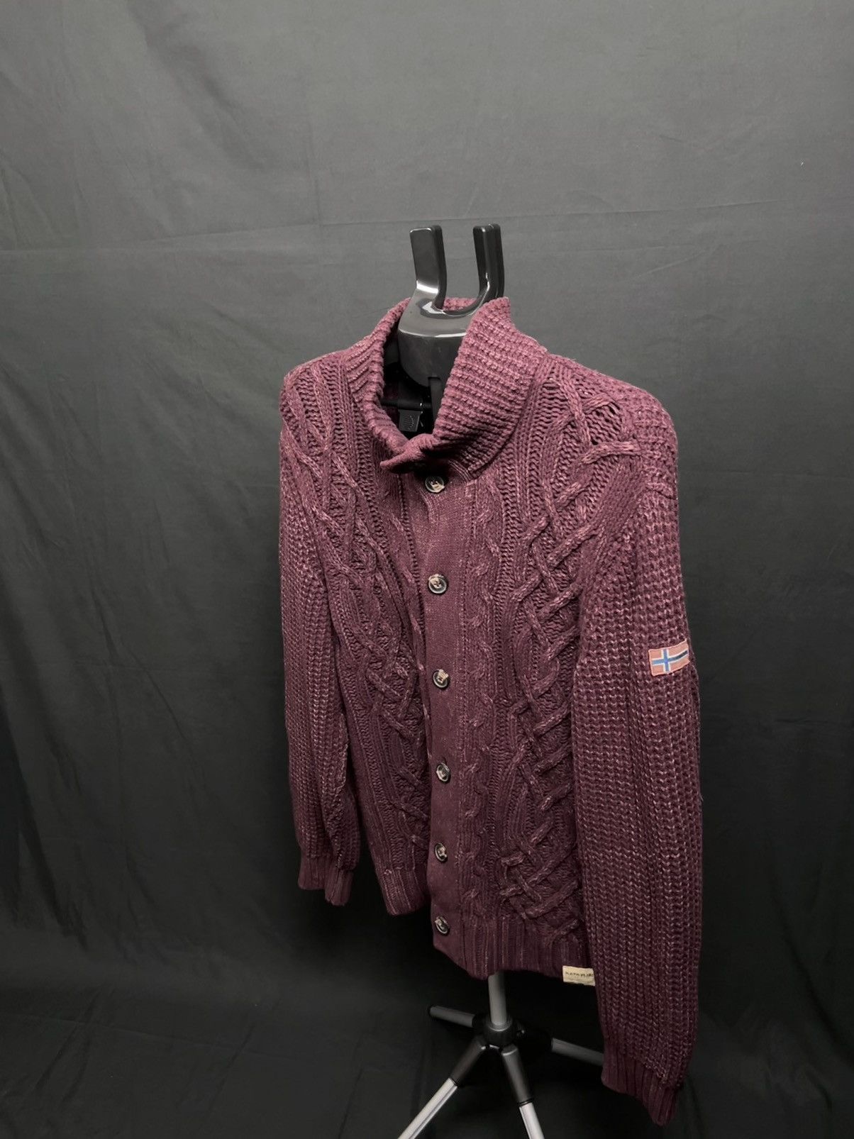 Napapijri 🔴 Vintage Napapijri heavy wool cardigan sweater sweatshirt Size US XXL / EU 58 / 5 - 1 Thumbnail