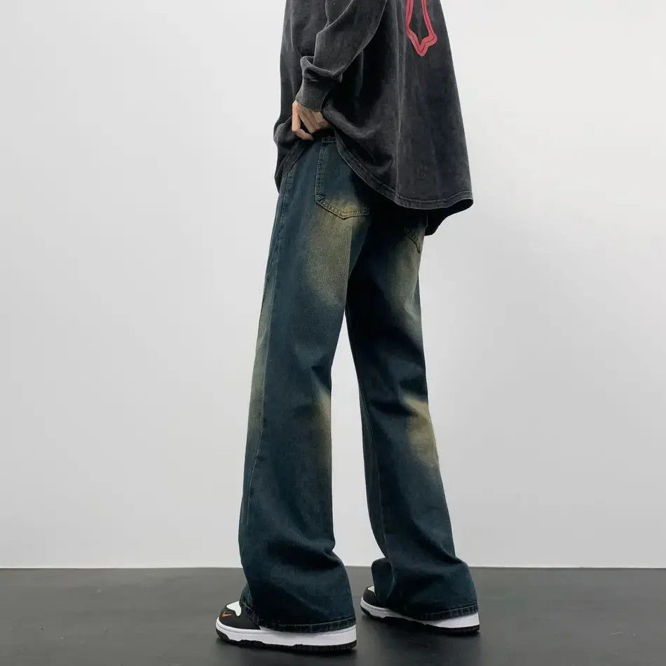 Japanese Brand Retro loose wide leg slightly flared jeans Size US 32 / EU 48 - 2 Thumbnail