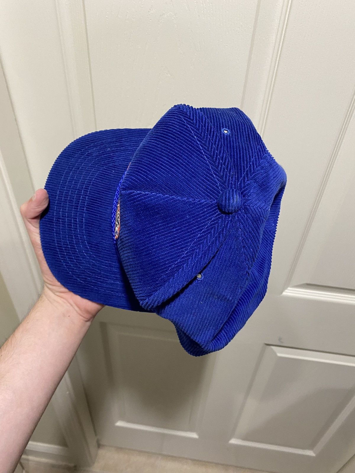 Vintage Vintage 80s Hockey America Corduroy Trucker Hat Snapback Size ONE SIZE - 3 Thumbnail