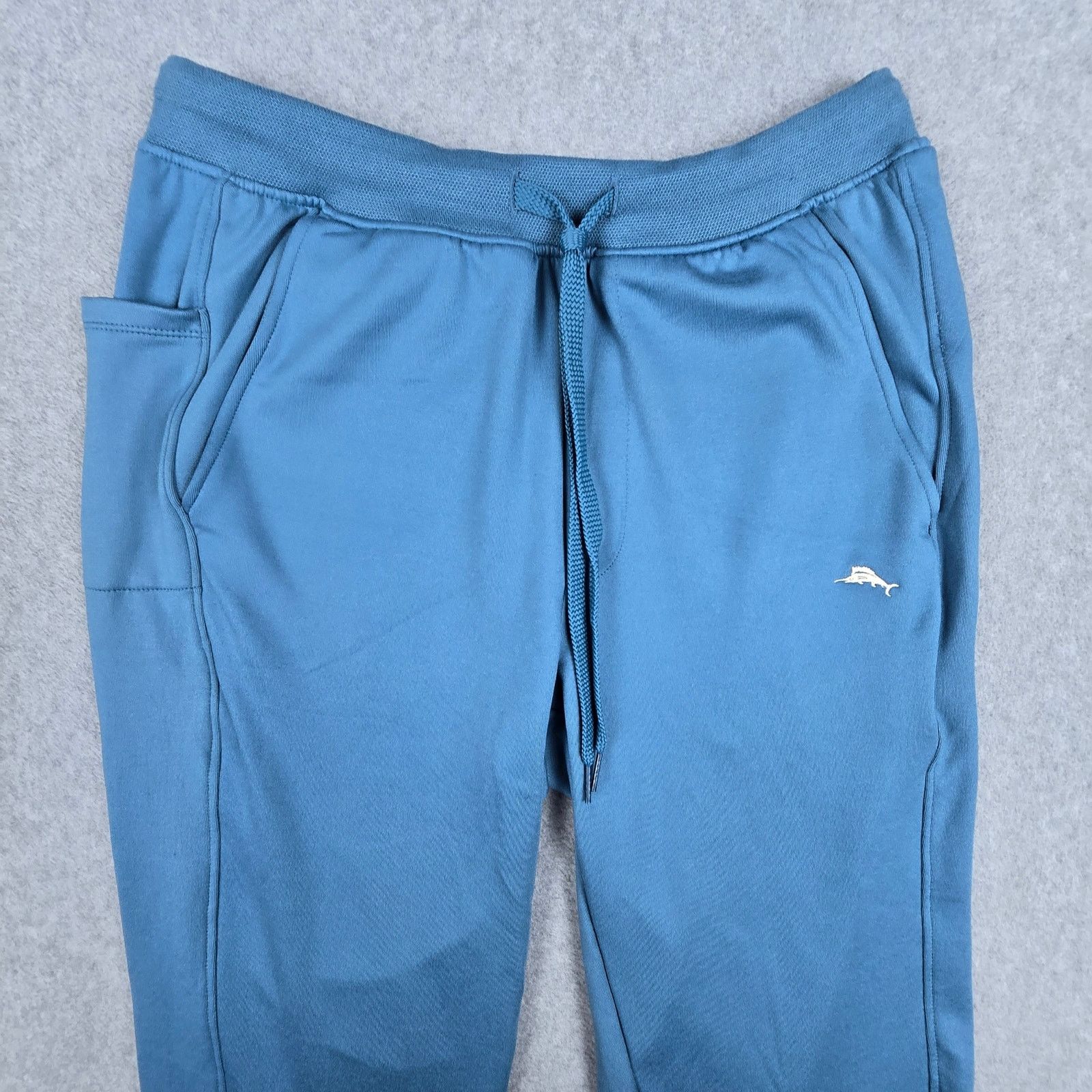 Tommy Bahama Tommy Bahama Small Blue Ultrasoft Drawstring Joggers Pockets Size US 29 - 3 Thumbnail