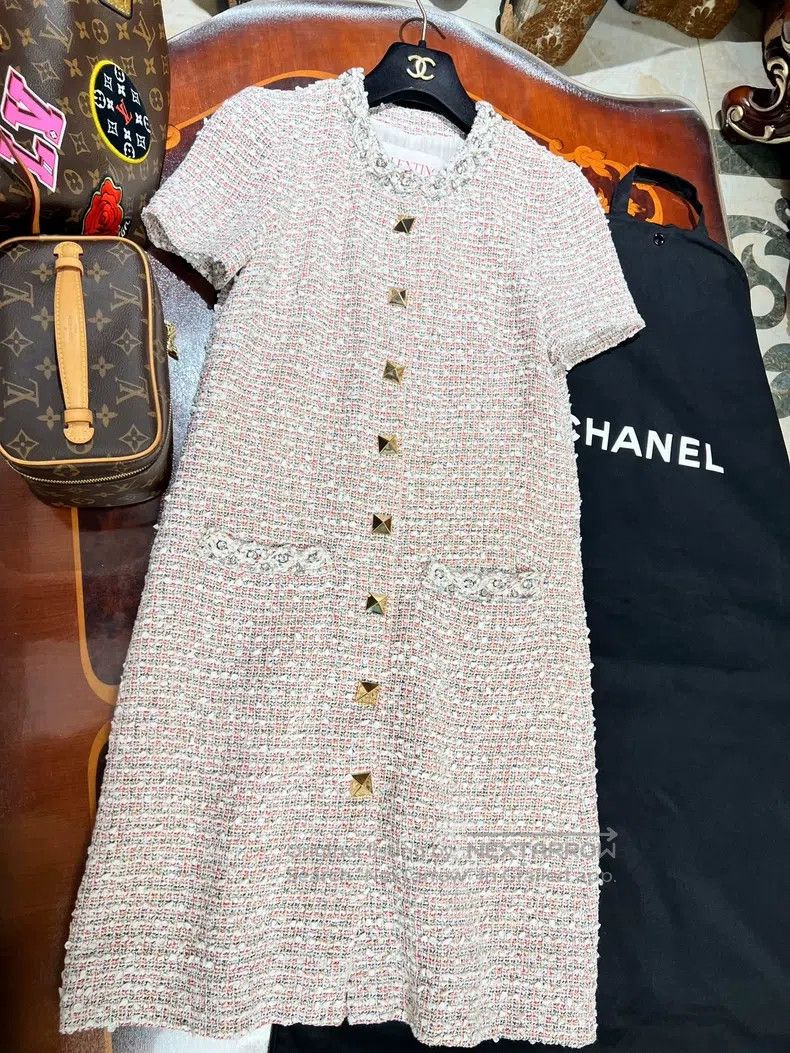 Valentino Valentino Tweed dress Size S / US 4 / IT 40 - 1 Thumbnail