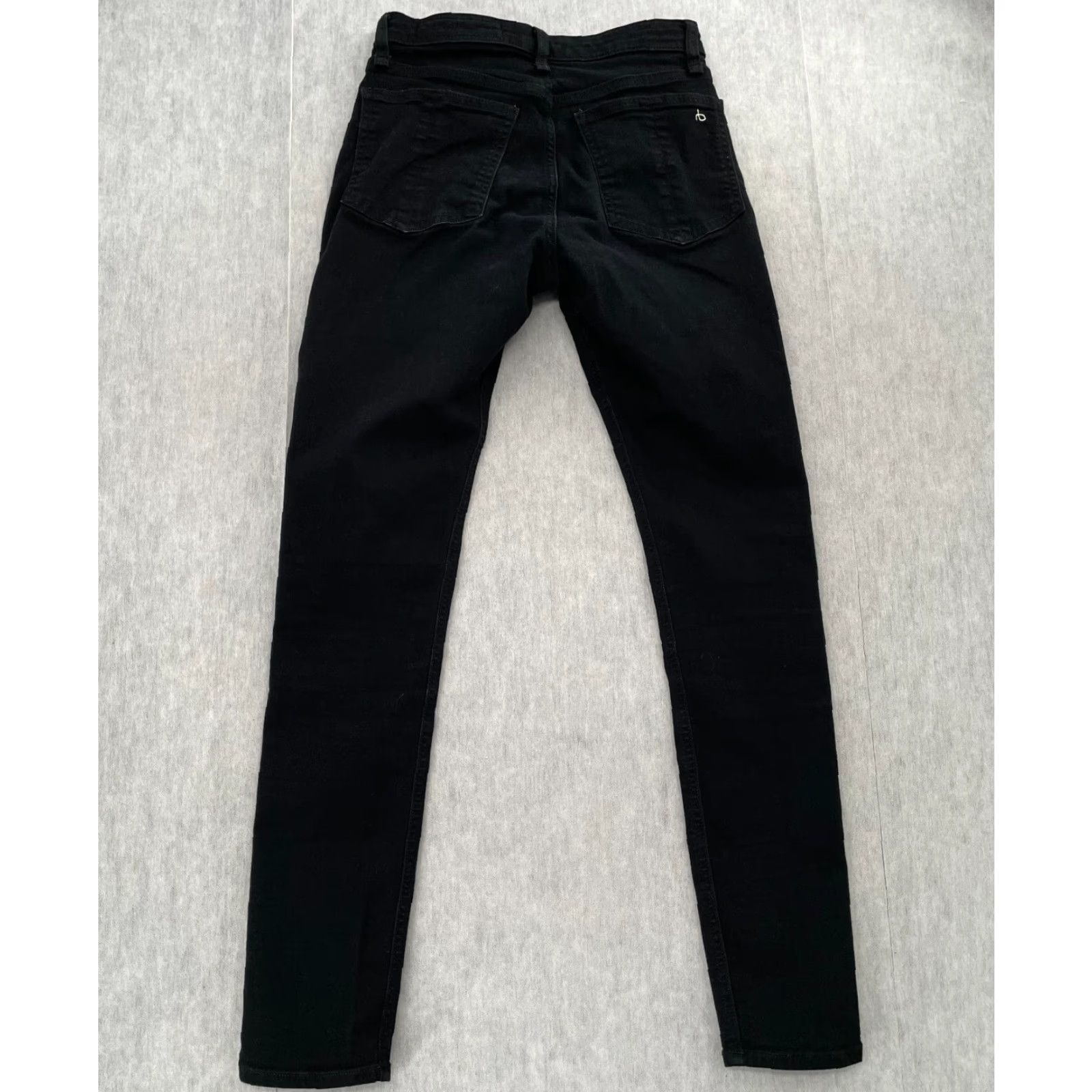 Rag & Bone rag & bone pants womens 25 black jeans nina high rise skinny stretch logo ladies Size 42" / US 20 - 2 Thumbnail