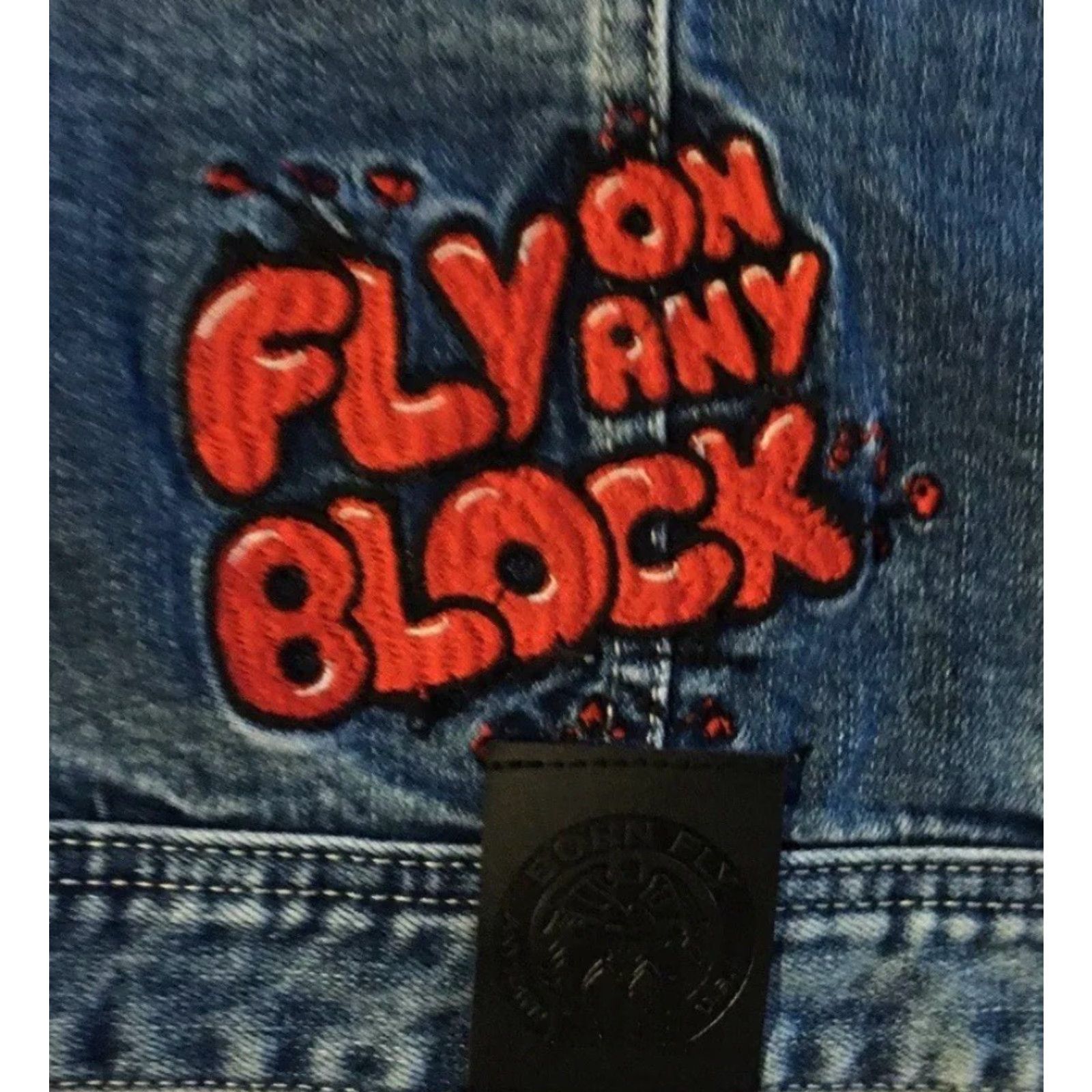 Born VINTAGE Born Fly Faded Distress Candy Denim Vest 6XL Hip Hop NYC Grunge 80s 90s Motorcycle Trucker Streetwear USA Men Blue Vest Size US XXL / EU 58 / 5 - 6 Thumbnail