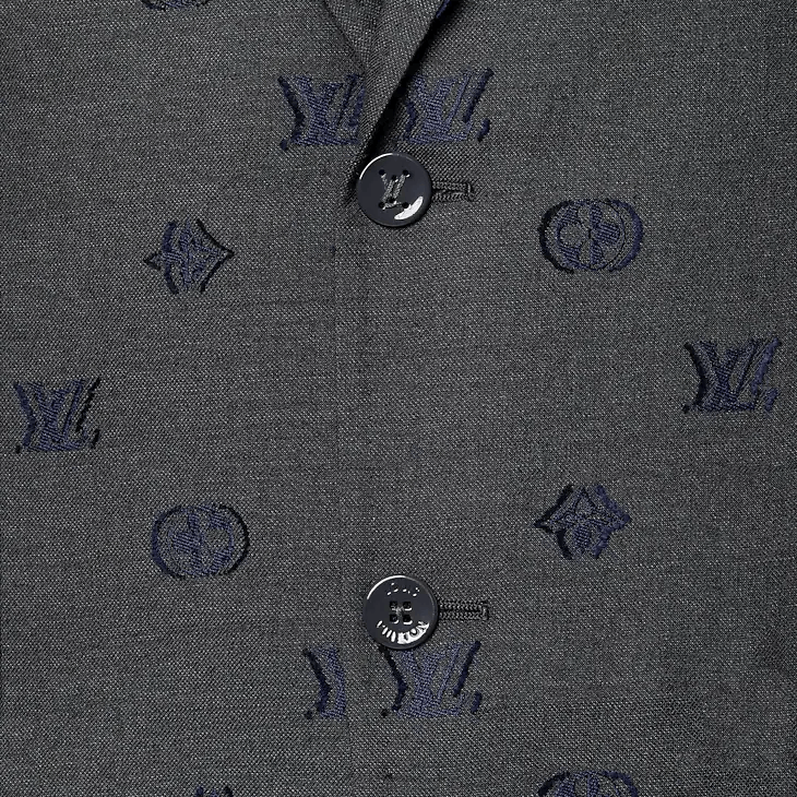 Louis Vuitton Single-Breasted Wool Blend Napolitana Jacket - 48 S Size 48S - 6 Thumbnail
