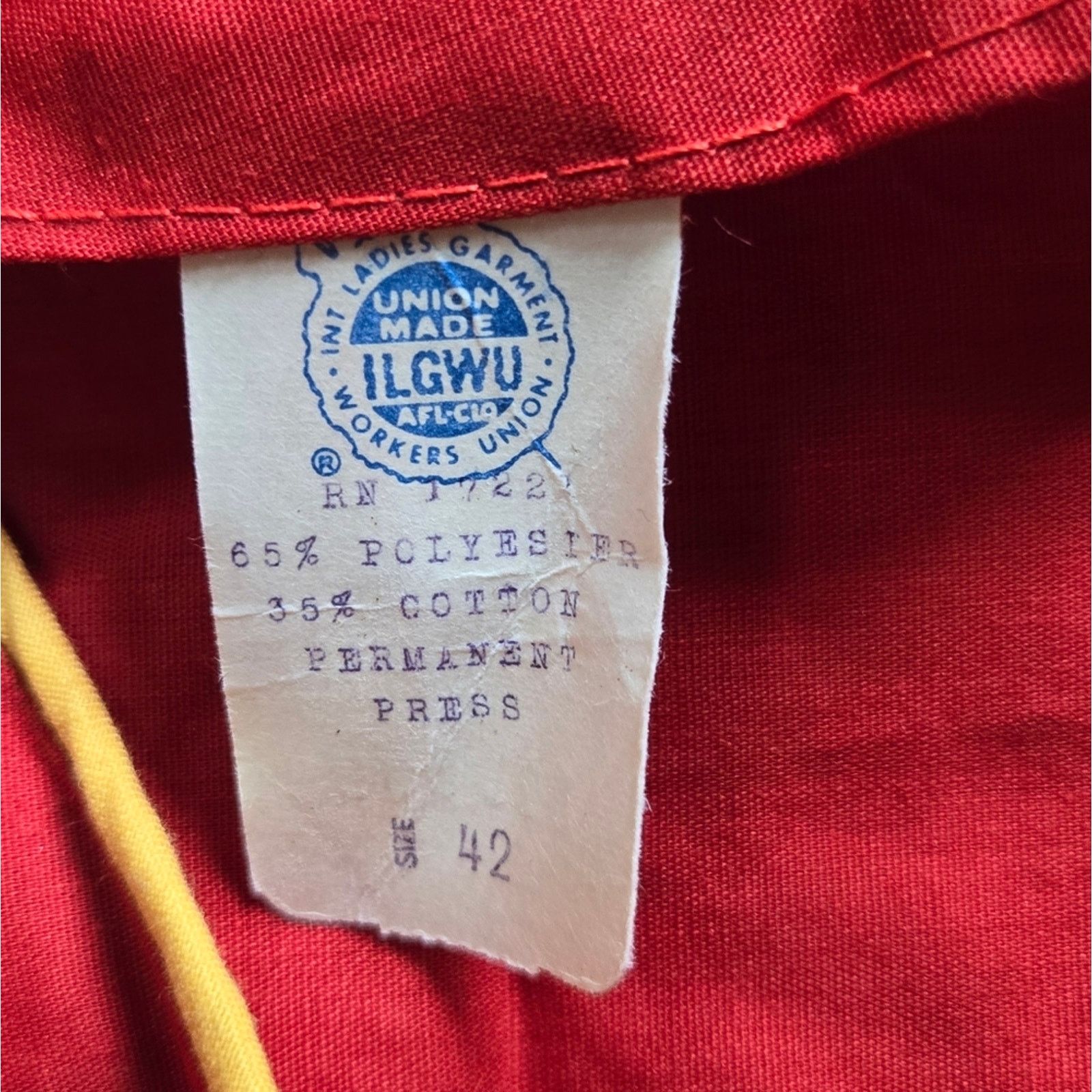 Other Vintage cotton blend shift dress, NEW WITH TAGS STILL ON! Size XL / US 12-14 / IT 48-50 - 5 Thumbnail