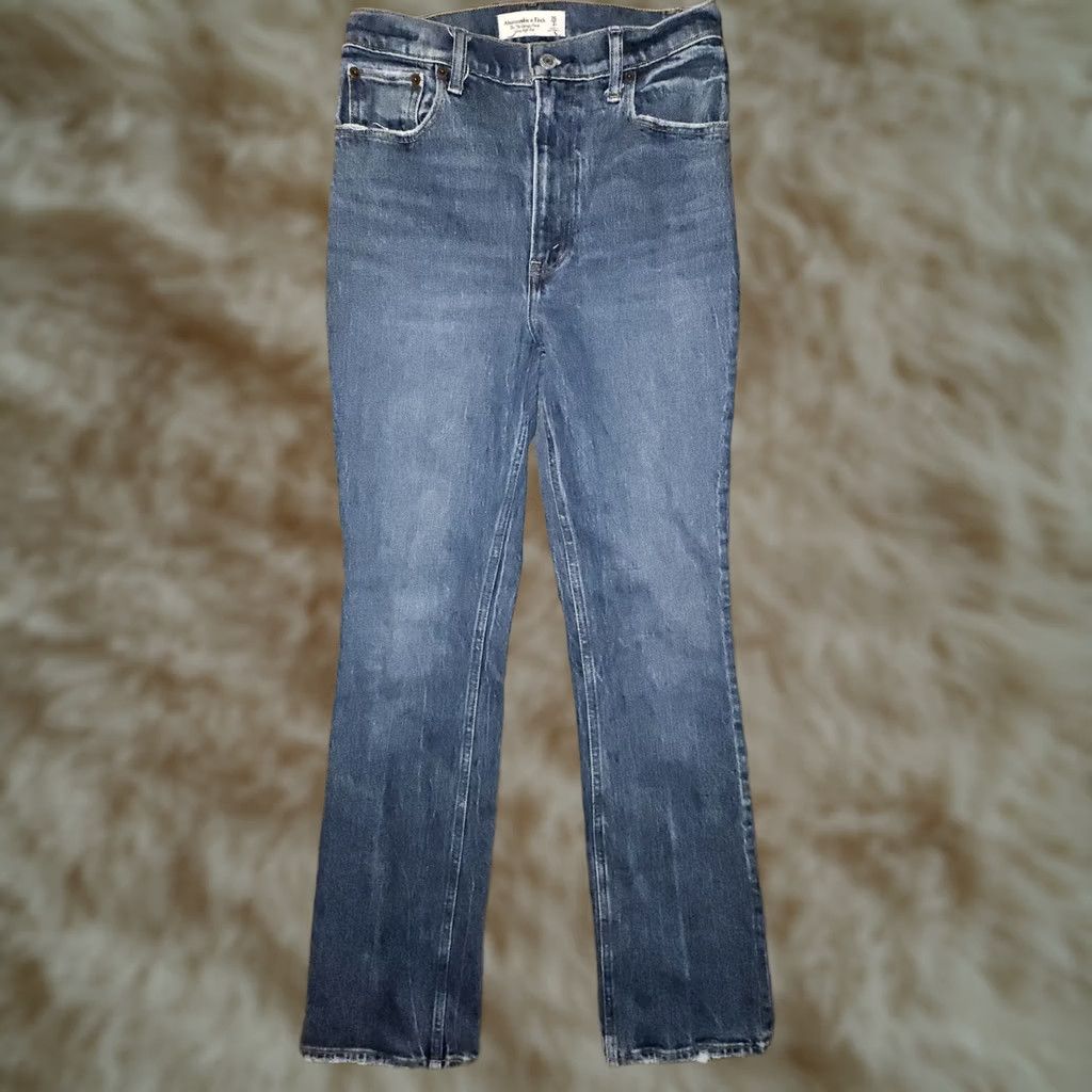 Abercrombie & Fitch VINTAGE Abercrombie & Fitch The 70's Flare Jeans Women's 2 Regular 27 in Blue Denim Jeans Flared 90s Bohemian Love Womens Size 26" / US 2 / IT 38 - 1 Thumbnail