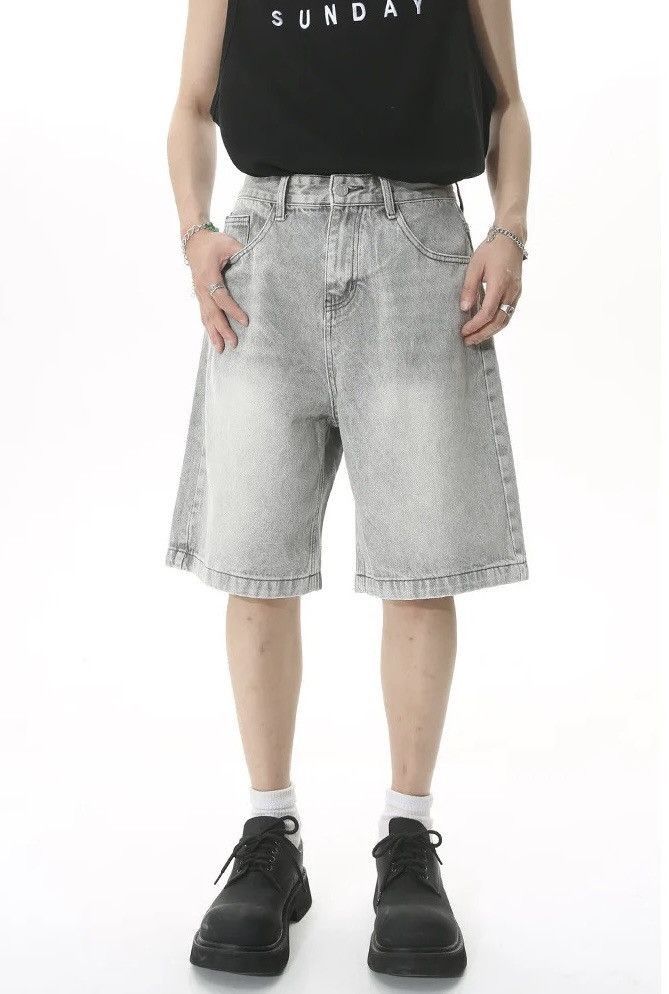 Jean × Vintage Streetwear Loose Mid High Waist Jorts Shorts Size US 32 / EU 48 - 1 Thumbnail