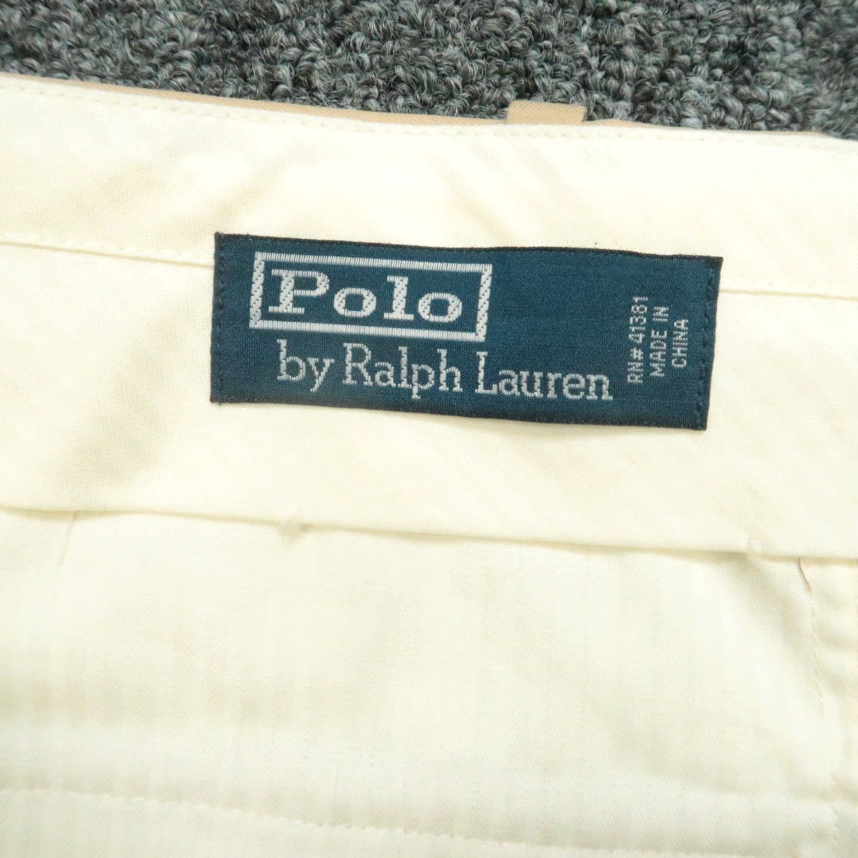 Polo Ralph Lauren VINTAGE Polo Ralph Lauren Pants Men 42x30 Khaki Tan Silk Cotton Pleated Cuffed Size US XL / EU 56 / 4 - 3 Thumbnail