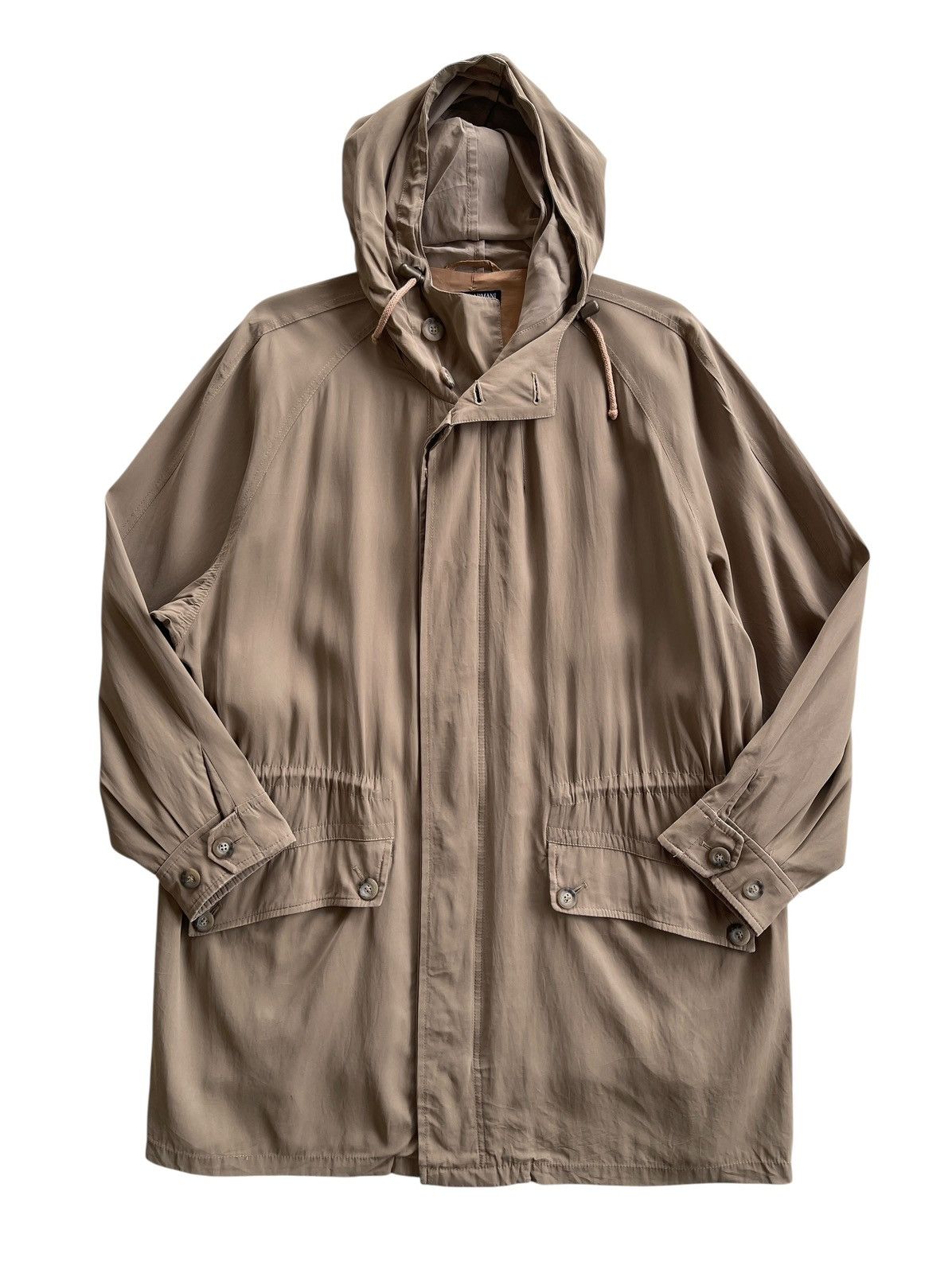 Giorgio Armani Giorgio Armani Rayon Parkas Hoodie Size US L / EU 52-54 / 3 - 2 Thumbnail