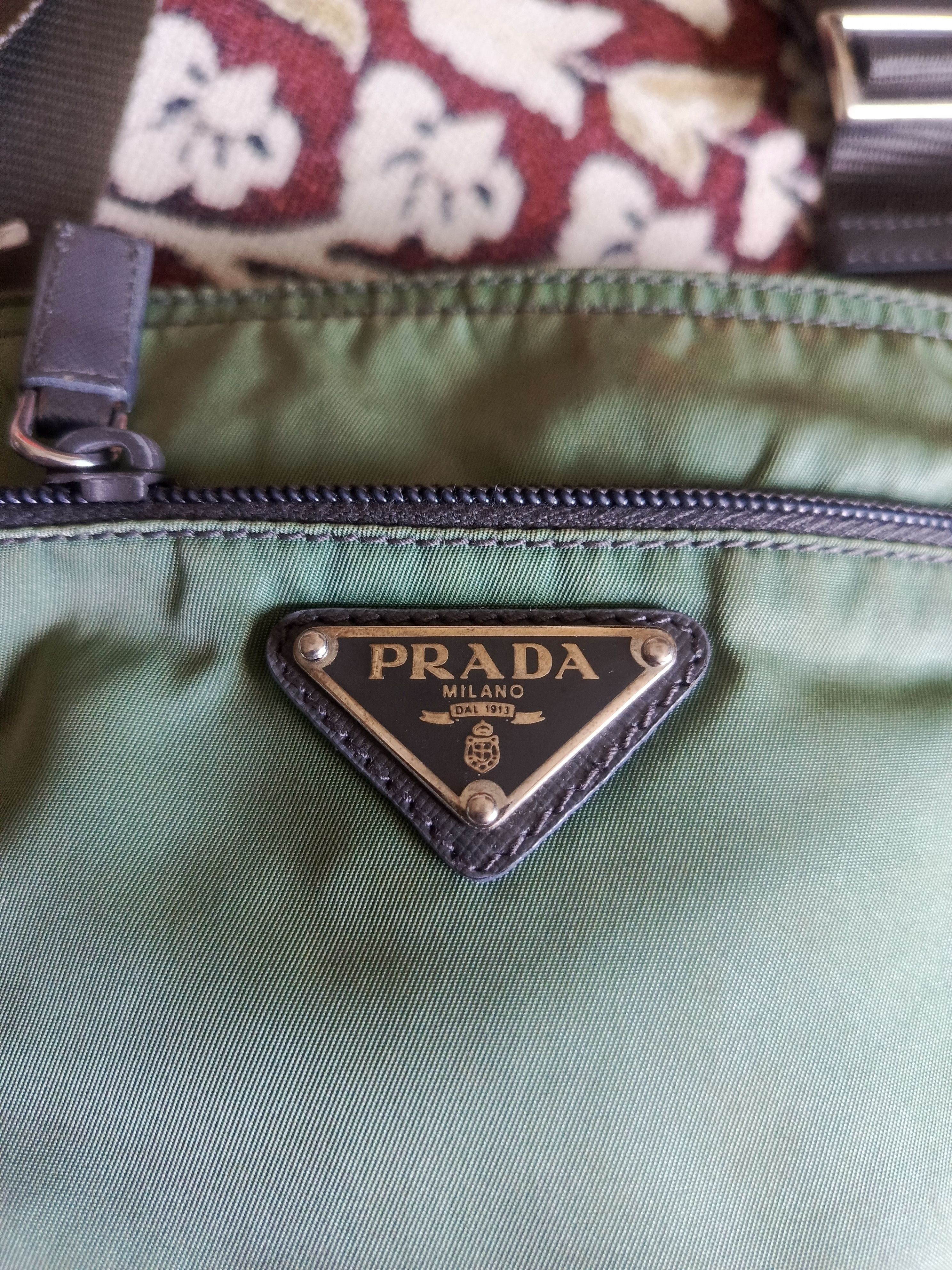 Prada Prada Green Nylon Crossbody Bag Size ONE SIZE - 2 Thumbnail