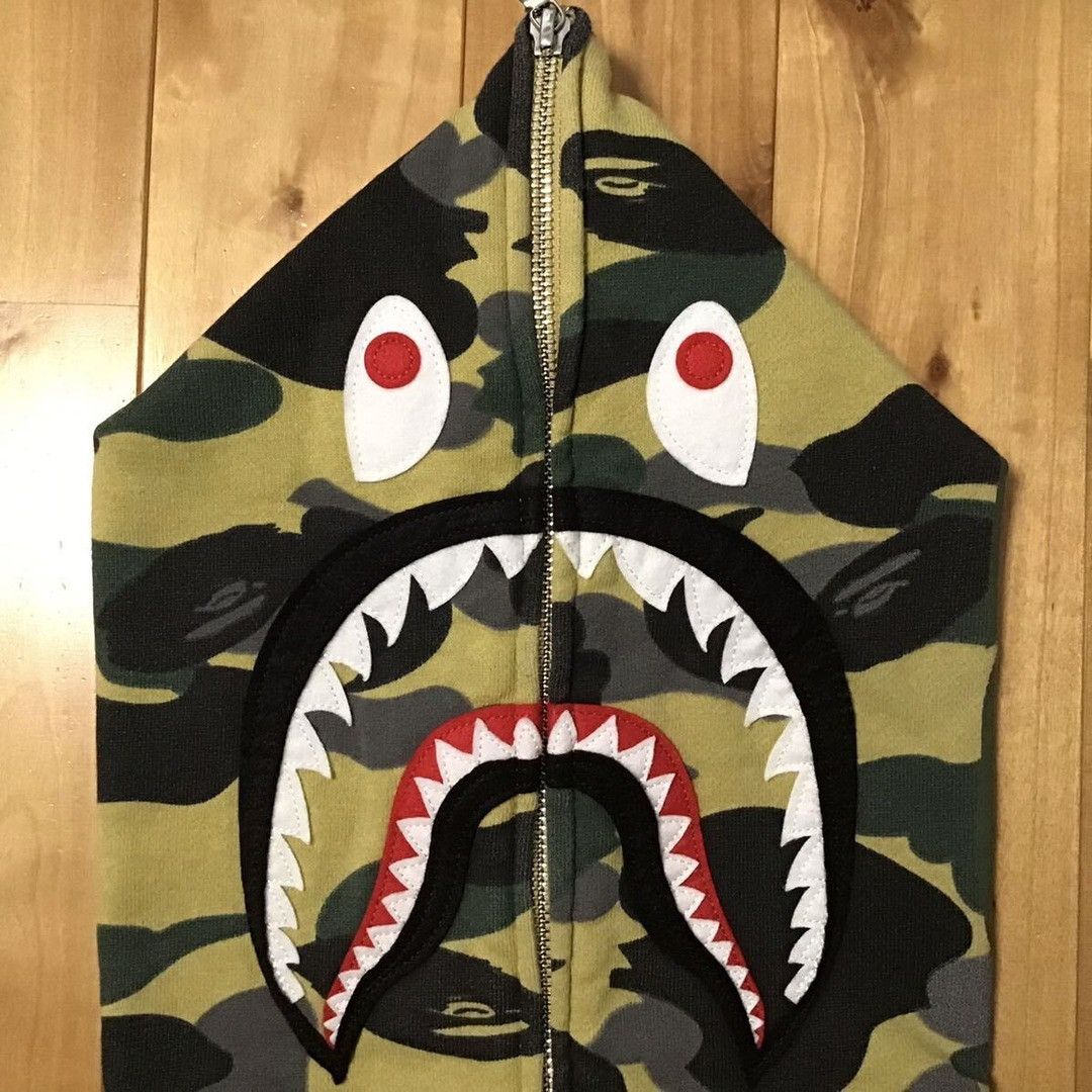 Bape BAPE Reflective camo shark full zip hoodie a bathing ape Size US S / EU 44-46 / 1 - 4 Thumbnail