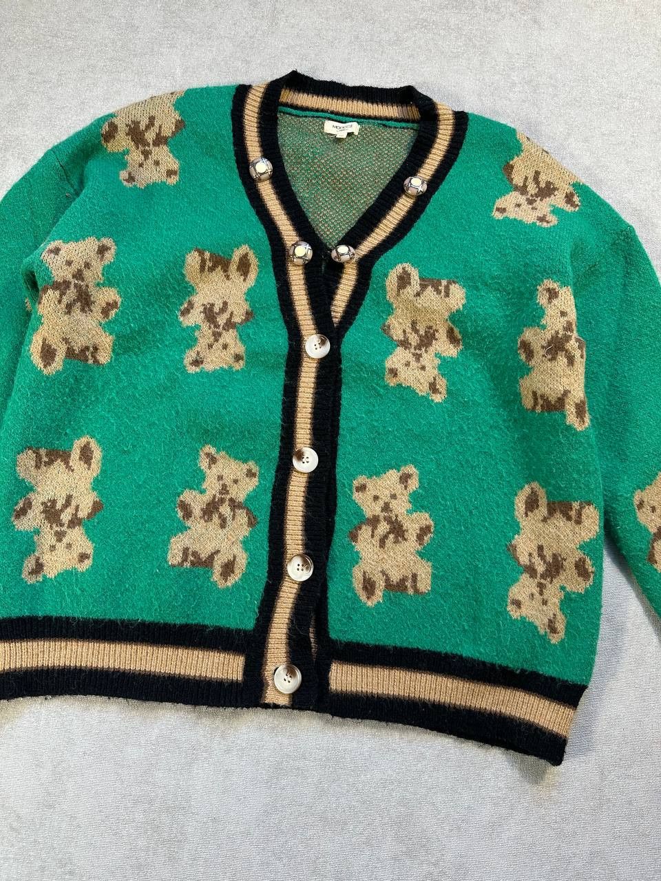 Other Vintage Moocci Paris Teddy Bear Knit Cardigan Size US L / EU 52-54 / 3 - 3 Thumbnail