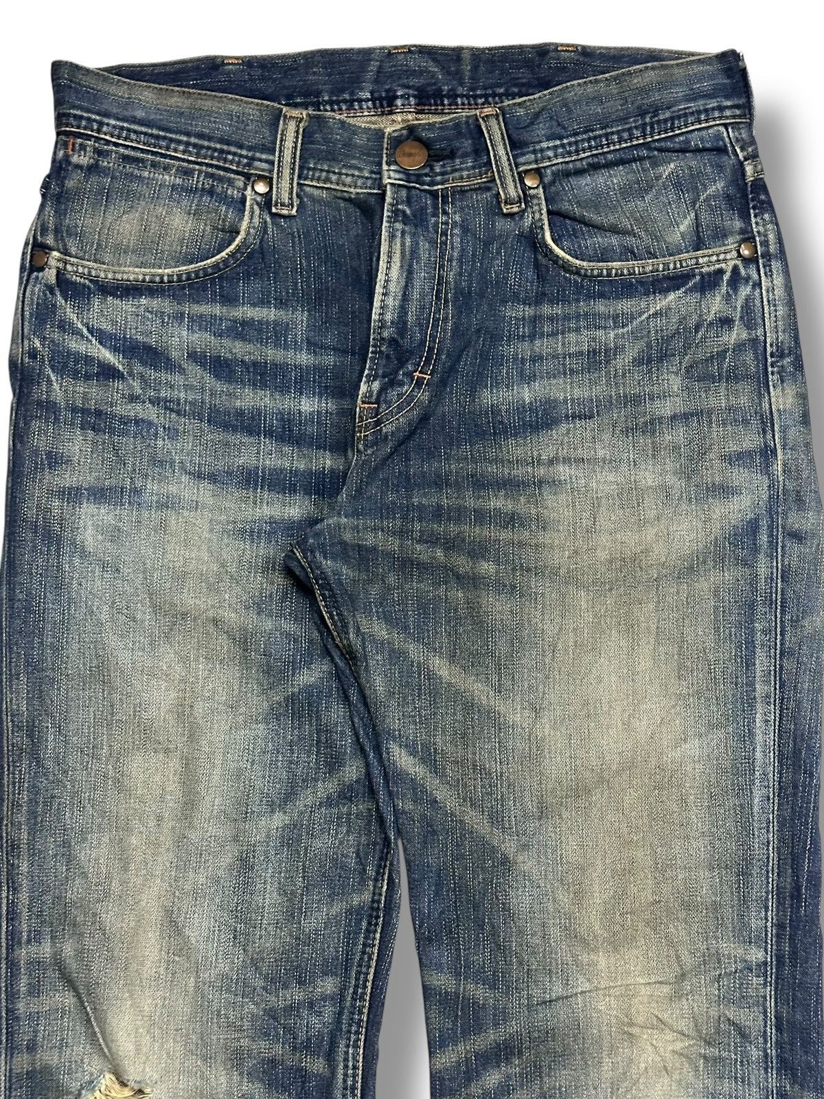 Wrangler Wrangler Vintage Distressed Baggy Loose Style With Mudwash Size US 33 - 4 Thumbnail