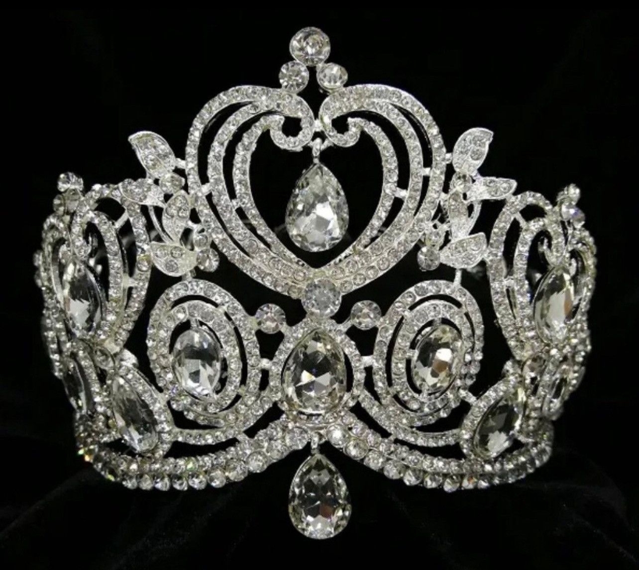 Other Elegant Birthday Princess Silver Tiara Crown Size ONE SIZE - 6 Thumbnail
