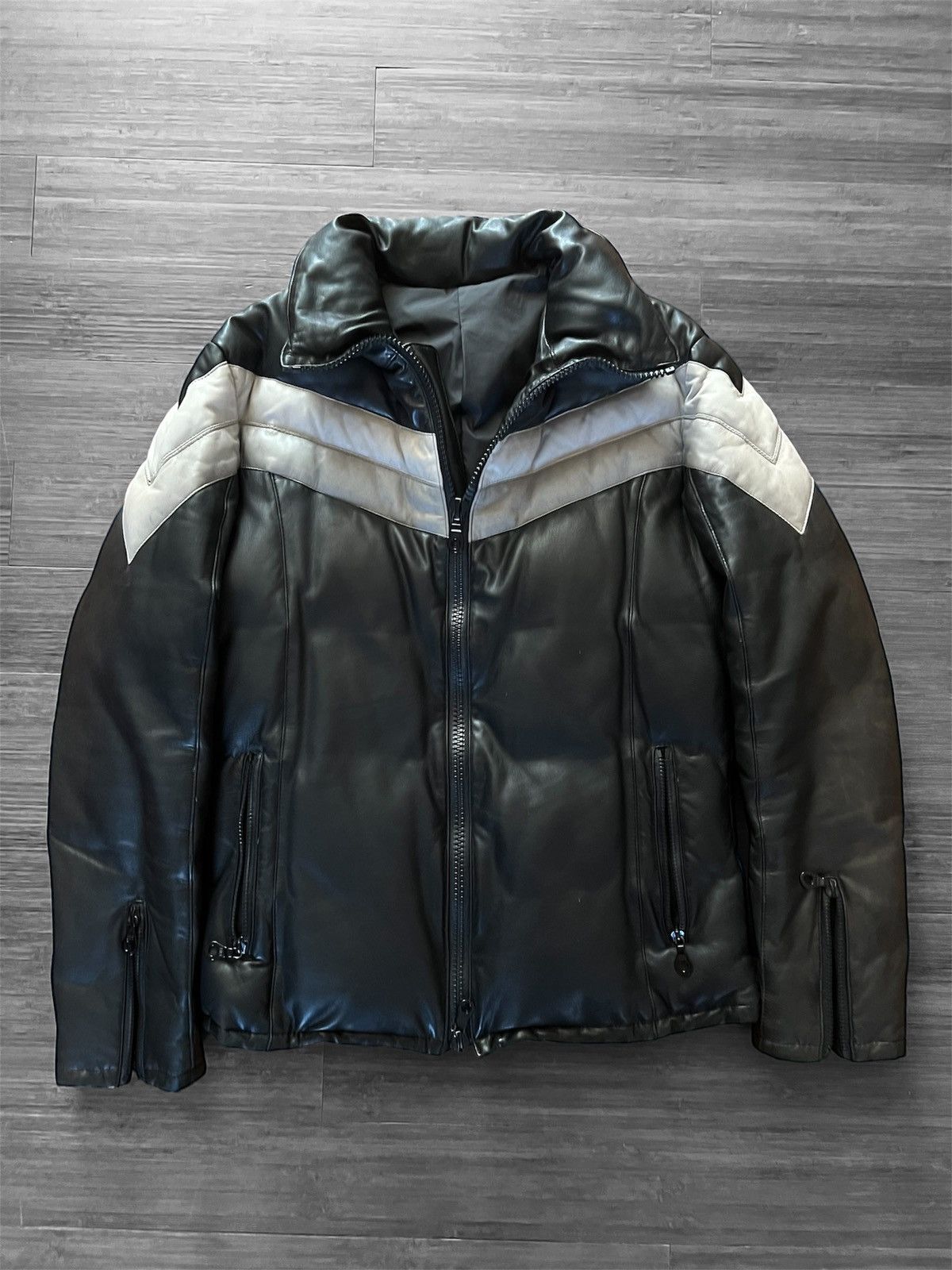 Isamu Katayama Backlash Isamu Katayama Backlash Sheepskin Leather Down Jacket Size US XL / EU 56 / 4 - 2 Thumbnail