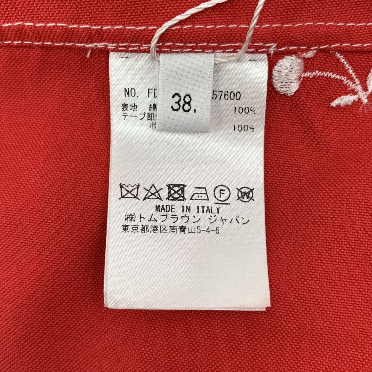 Thom Browne Thom Browne Red Cherry Embroidered Long Sleeve Shirt K26WX Size S / US 4 / IT 40 - 8 Thumbnail