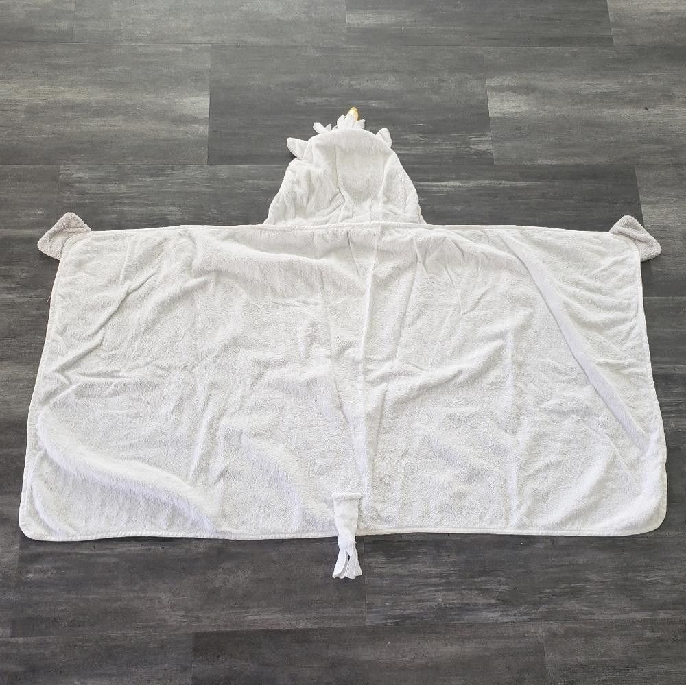 Designer White Unicorn Hooded Blanket Pajamas Size ONE SIZE - 4 Thumbnail