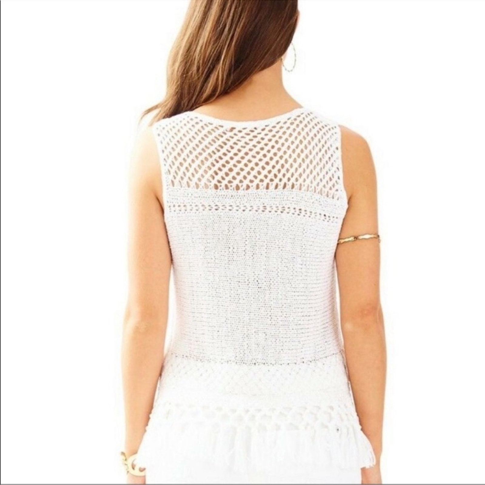 Lilly Pulitzer Lilly Pulitzer Limon Sleeveless Sweater Size S / US 4 / IT 40 - 2 Thumbnail
