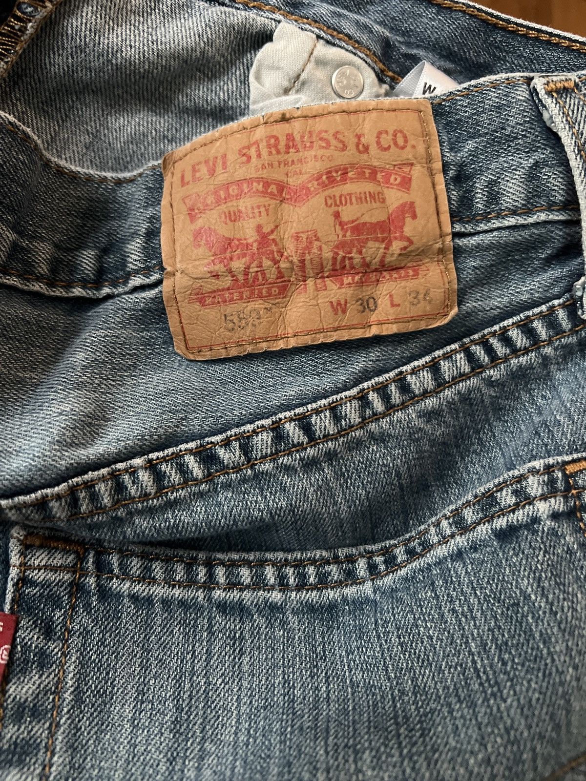 Levi's Levis 559 Stone Wash Denim Jeans Size US 30 / EU 46 - 3 Thumbnail