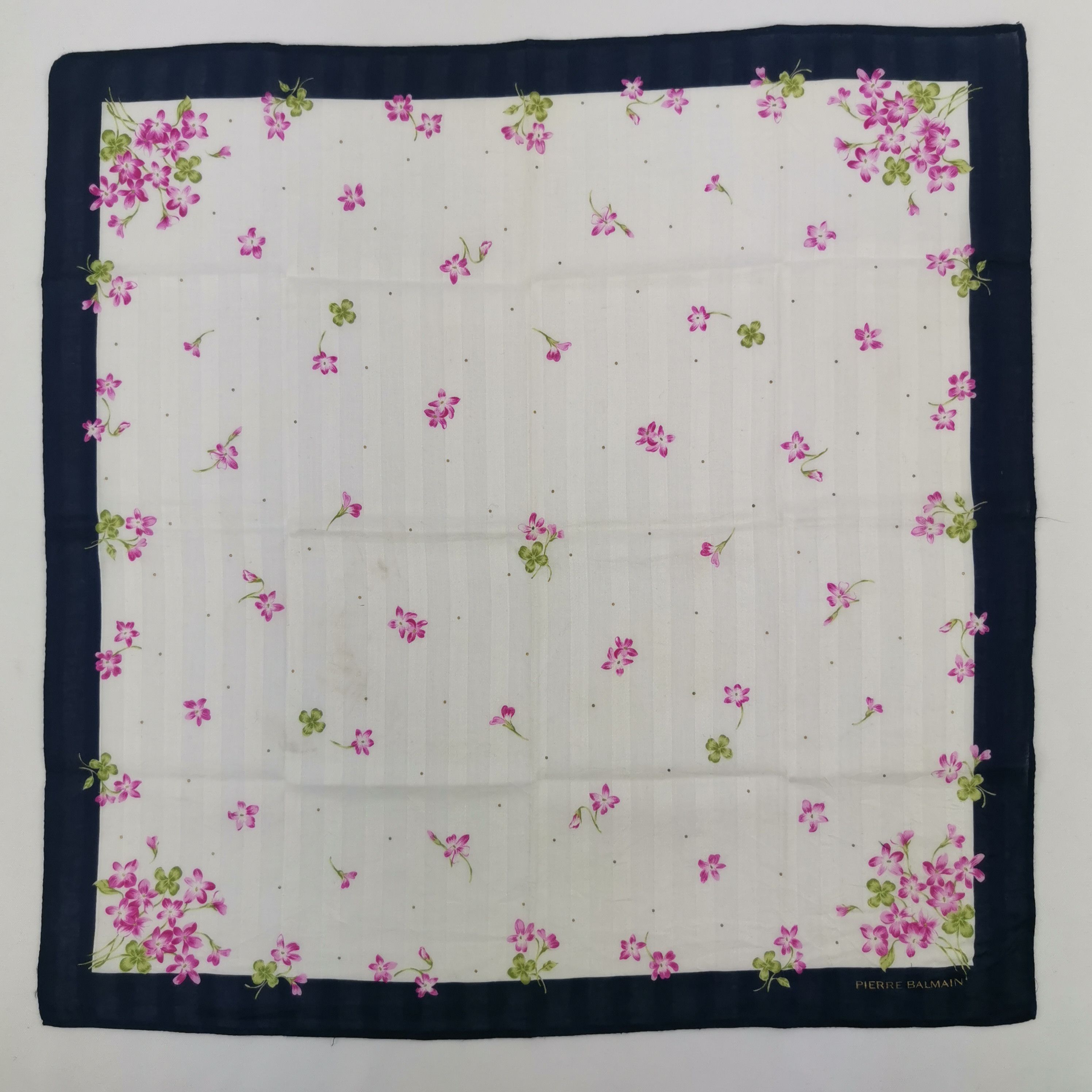 Japanese Brand Vintage Pierre Balmain Handkerchief Neckerchief Bandana. Size ONE SIZE - 2 Thumbnail