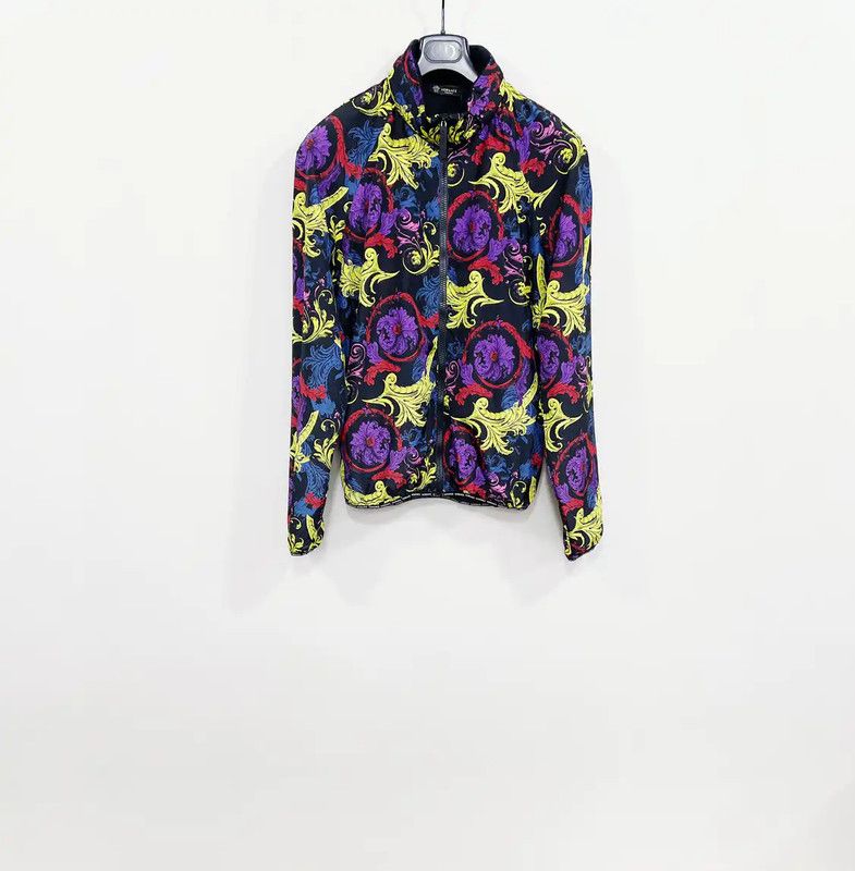 Versace Versace Men's Violet Patterned Jacket 0089 Size US XL / EU 56 / 4 - 1 Thumbnail