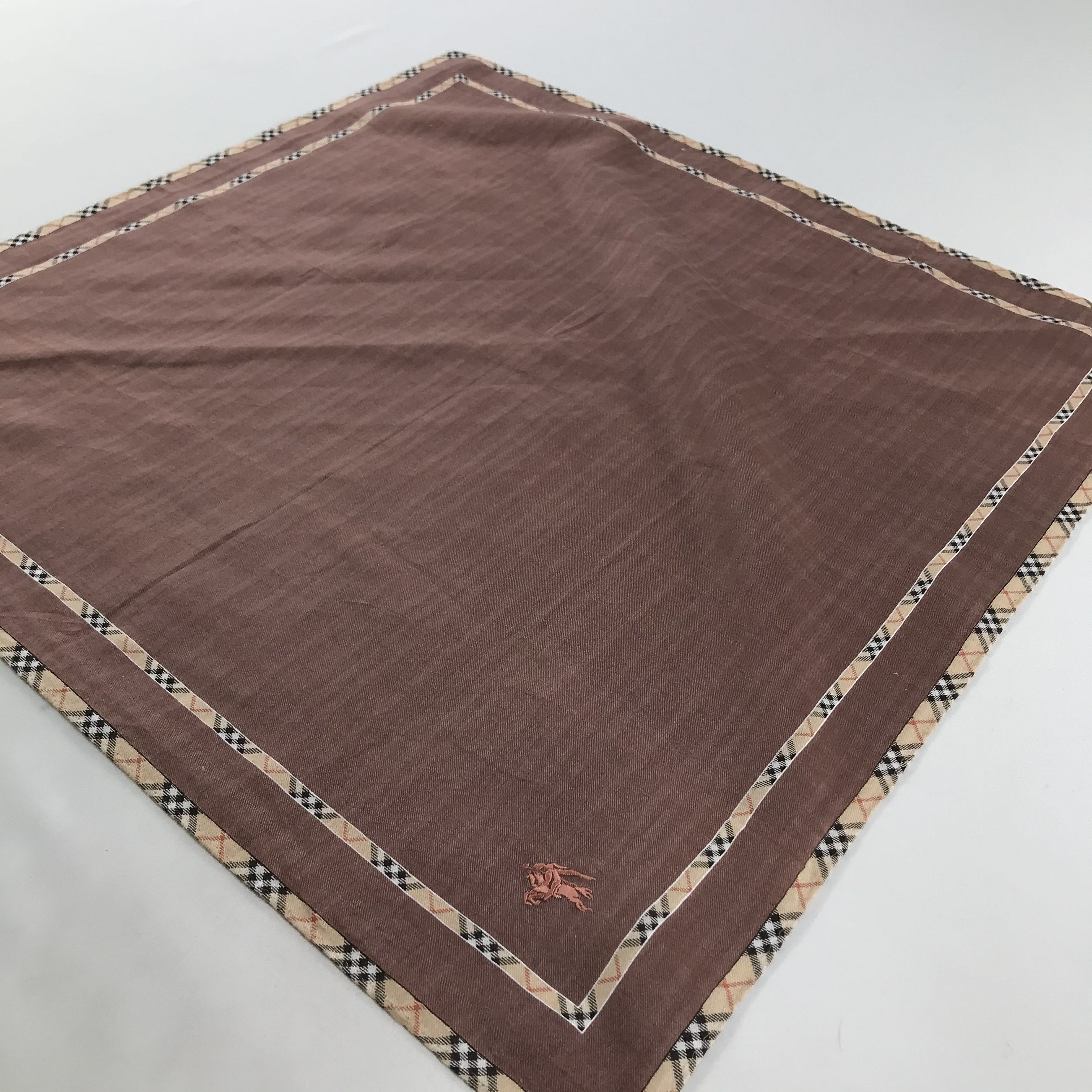 Burberry × Vintage Burberry Bandana / Handkerchief / Neckerchief - S1568 Size ONE SIZE - 2 Thumbnail