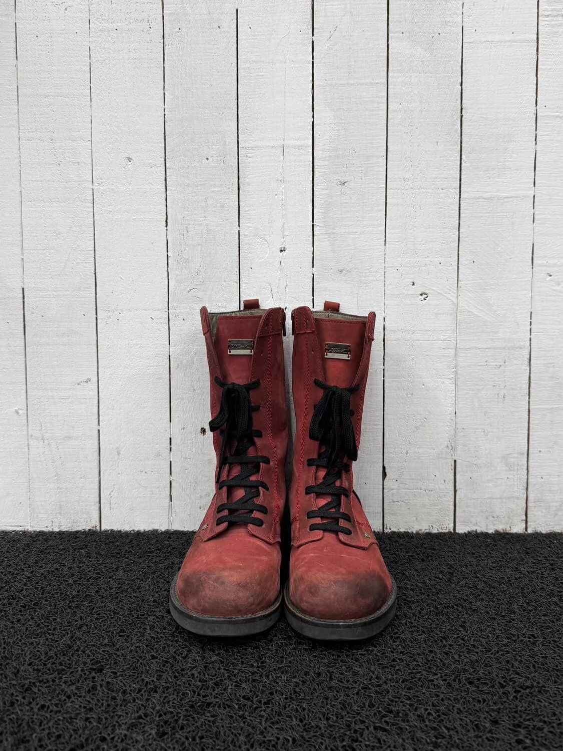 Diesel Diesel Vintage Red Boots Size US 7 / EU 40 - 1 Thumbnail