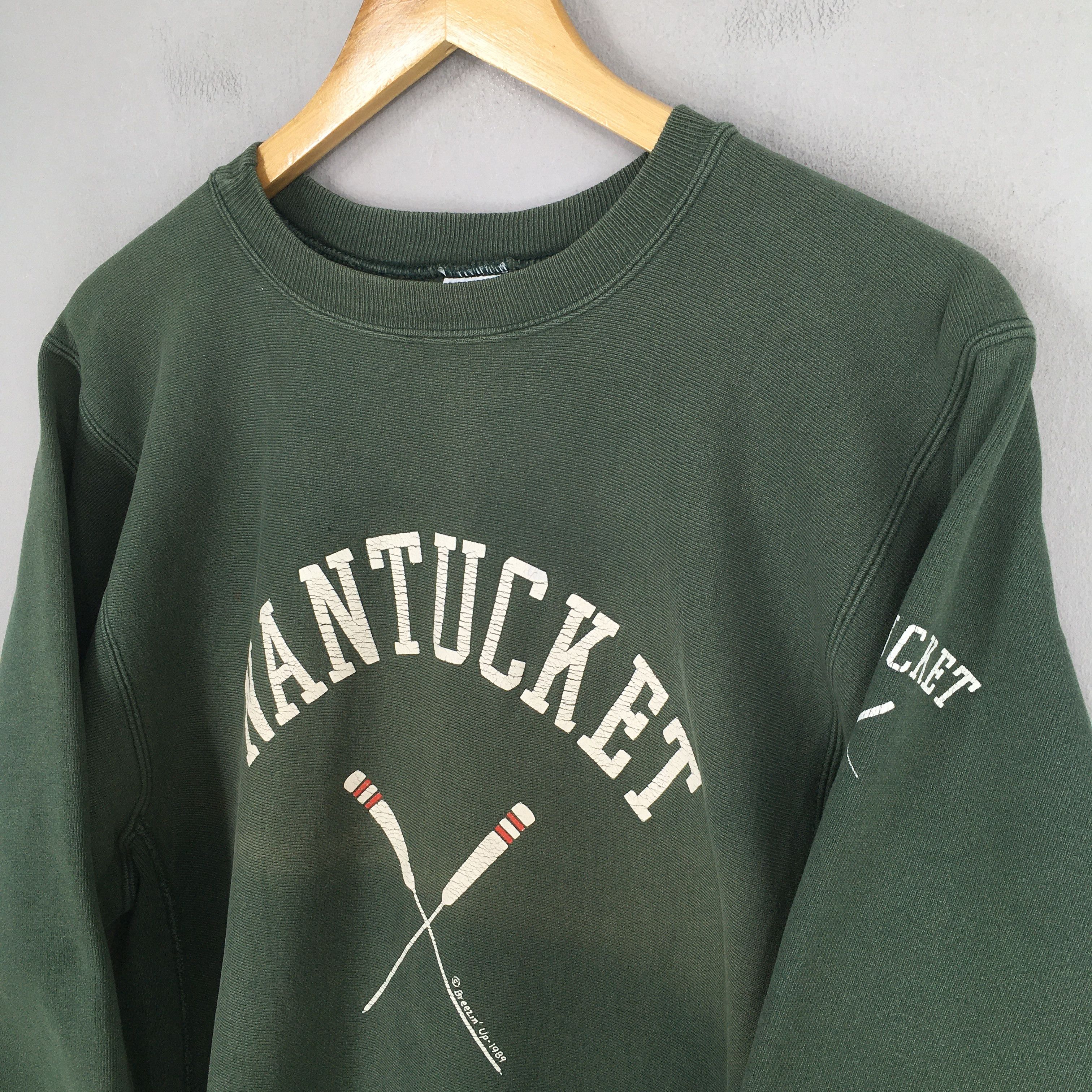 Champion × Nantucket × Vintage Vintage Nantucket Island Green Sweatshirt Medium Size US M / EU 48-50 / 2 - 3 Thumbnail