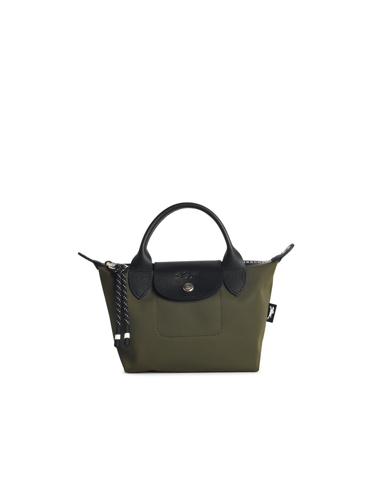 Longchamp LONGCHAMP Bag With 'Xs Le Pliage Energy' Handle In Kaki Recycled Tela Size ONE SIZE - 1 Thumbnail