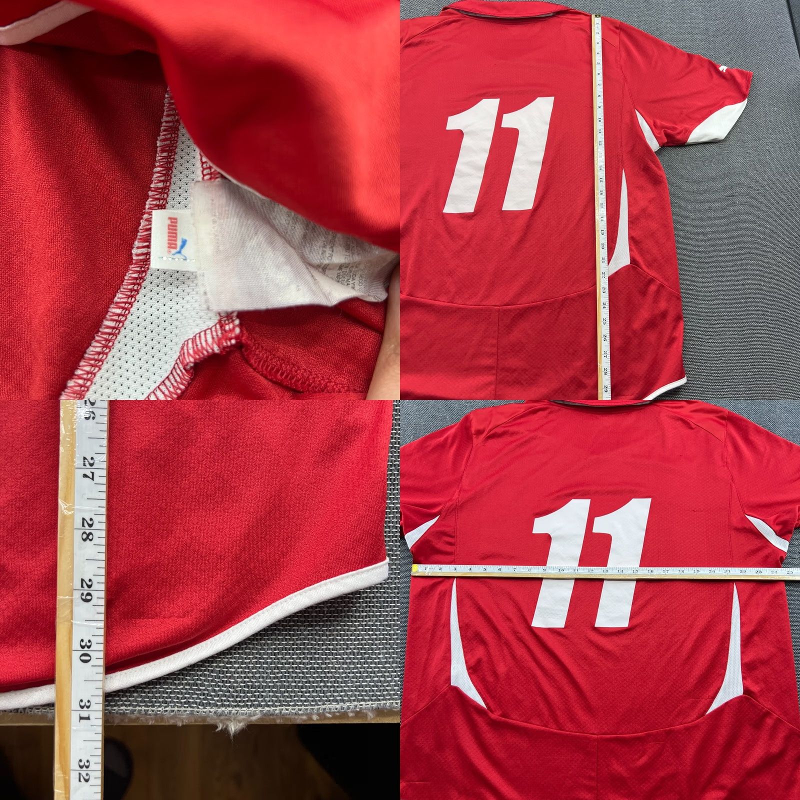 Puma PUMA Shirt Red Switzerland 2010 2011 Home Football Behrami #11 Jersey Mens 2XL Short Sleeve Jersey Shirt Red 2XL Mens Football Sports Jersey Size US XXL / EU 58 / 5 - 10 Thumbnail