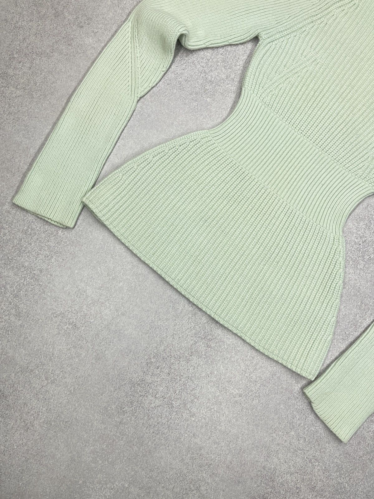 Alexander Wang Womens Alexander Wang Knitted Turtleneck Sweater Mint Color Size XS / US 0-2 / IT 36-38 - 5 Thumbnail