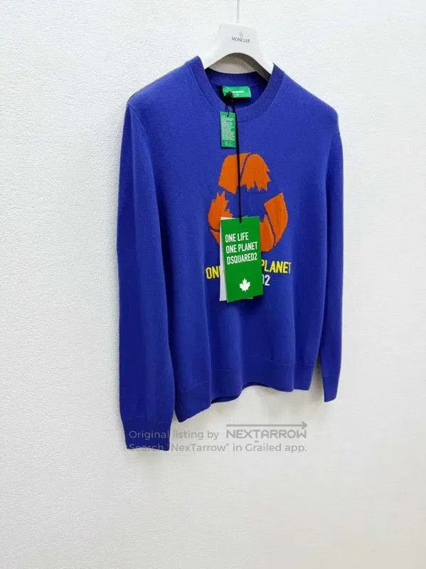 Dsquared2 DSQUARED2 Blue Cashmere Long Sleeve Sweater . Size US M / EU 48-50 / 2 - 2 Thumbnail