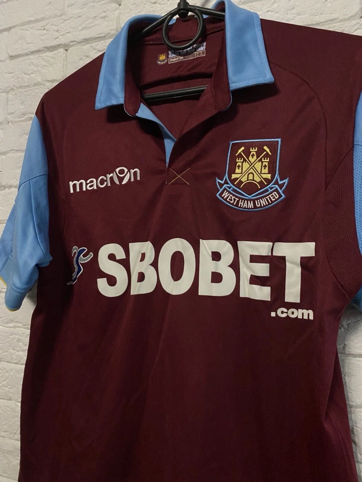 Macron Vintage Macron West Ham United Jersey Sz S - XS Size US S / EU 44-46 / 1 - 2 Thumbnail