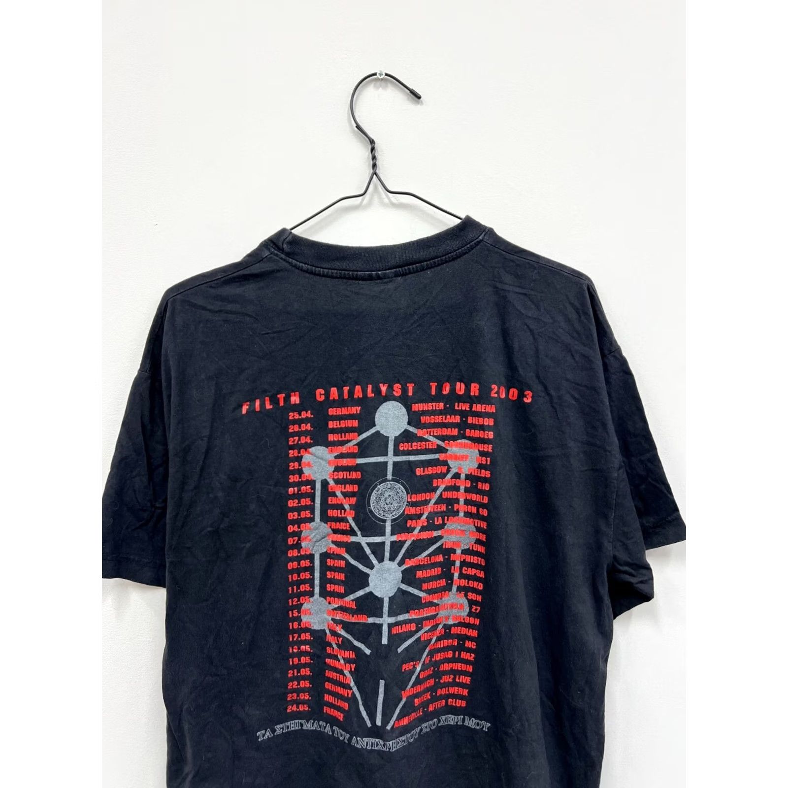 Vintage Arkhon Infaustus Filth Catalyst 2003 Tour T-Shirt XL Black Men Short Sleeve Crew Neck Cotton Vintage Mens XL Shirt Size US XL / EU 56 / 4 - 2 Thumbnail