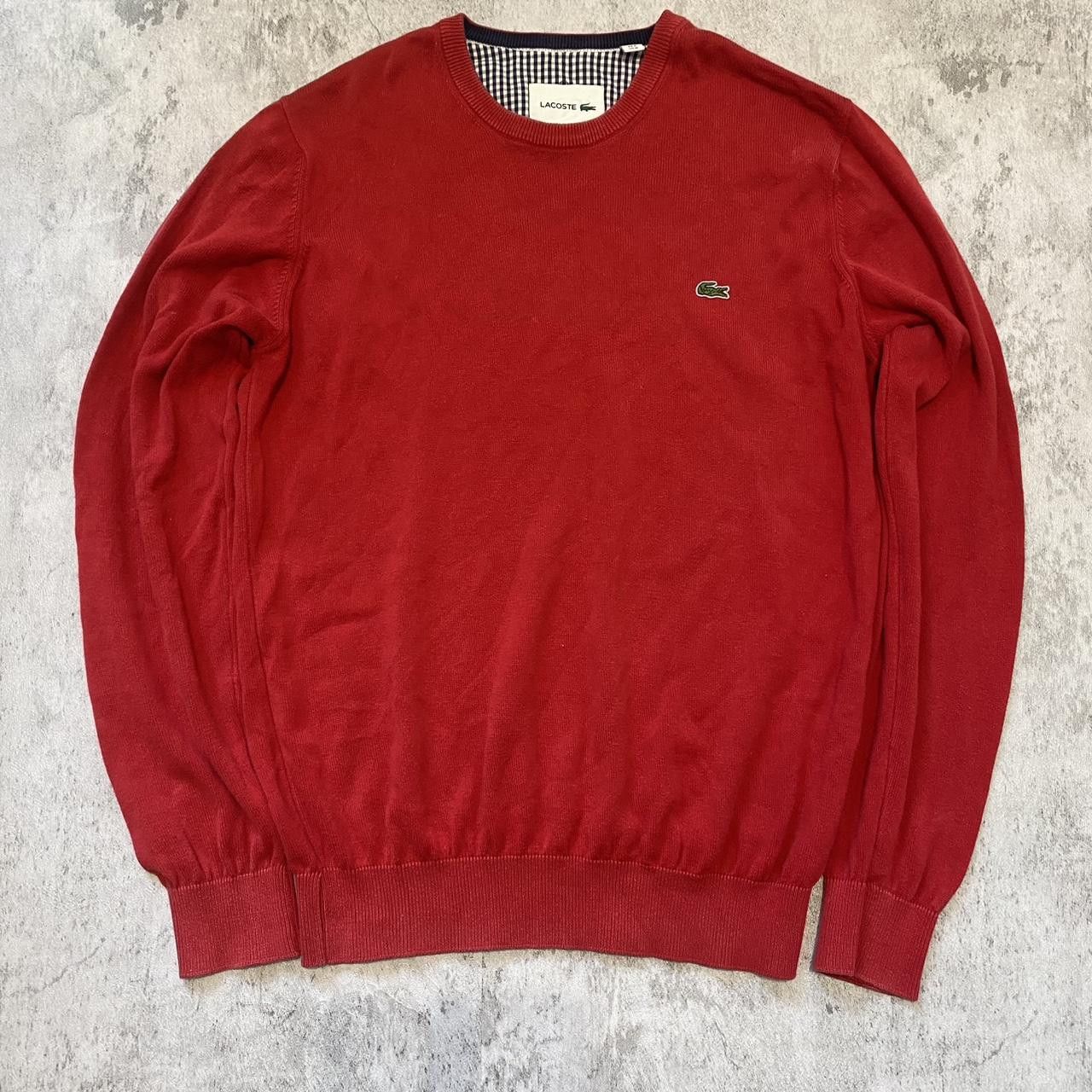 Lacoste Red Lacoste crew neck jumper Sportswear vintage y2k Boxy Size US M / EU 48-50 / 2 - 1 Thumbnail