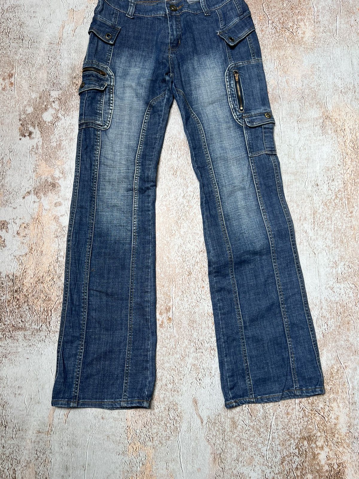 Vintage Vintage washed cargo jeans Size 28" / US 6 / IT 42 - 2 Thumbnail