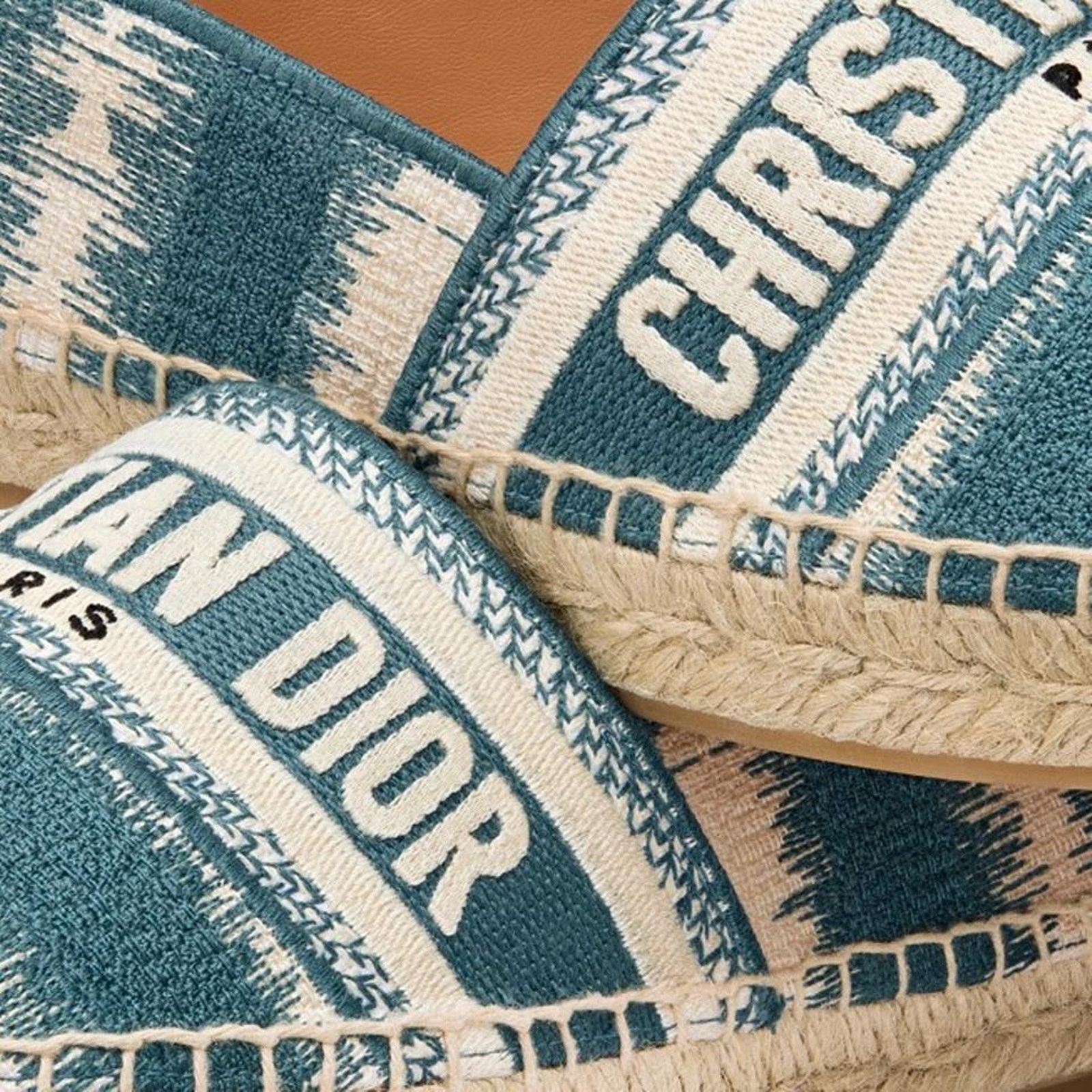 Dior Granville logo embroidered espadrilles Size US 8 / IT 38 - 5 Thumbnail